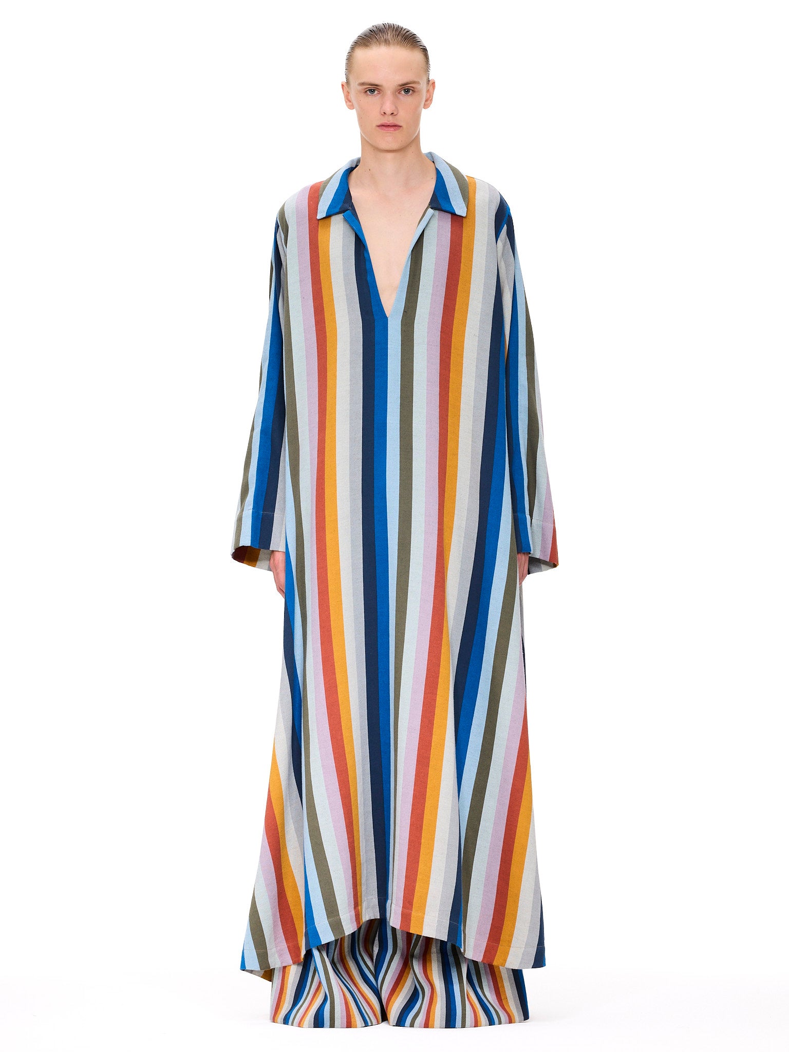 The V-Neck Caftan : Stripe 61