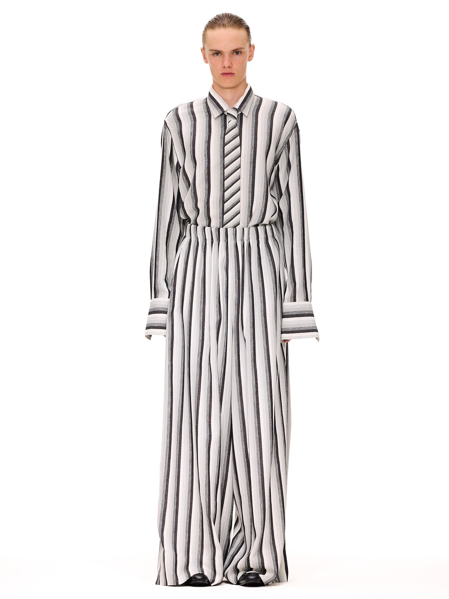 The Wide Leg Pant : Stripe 2