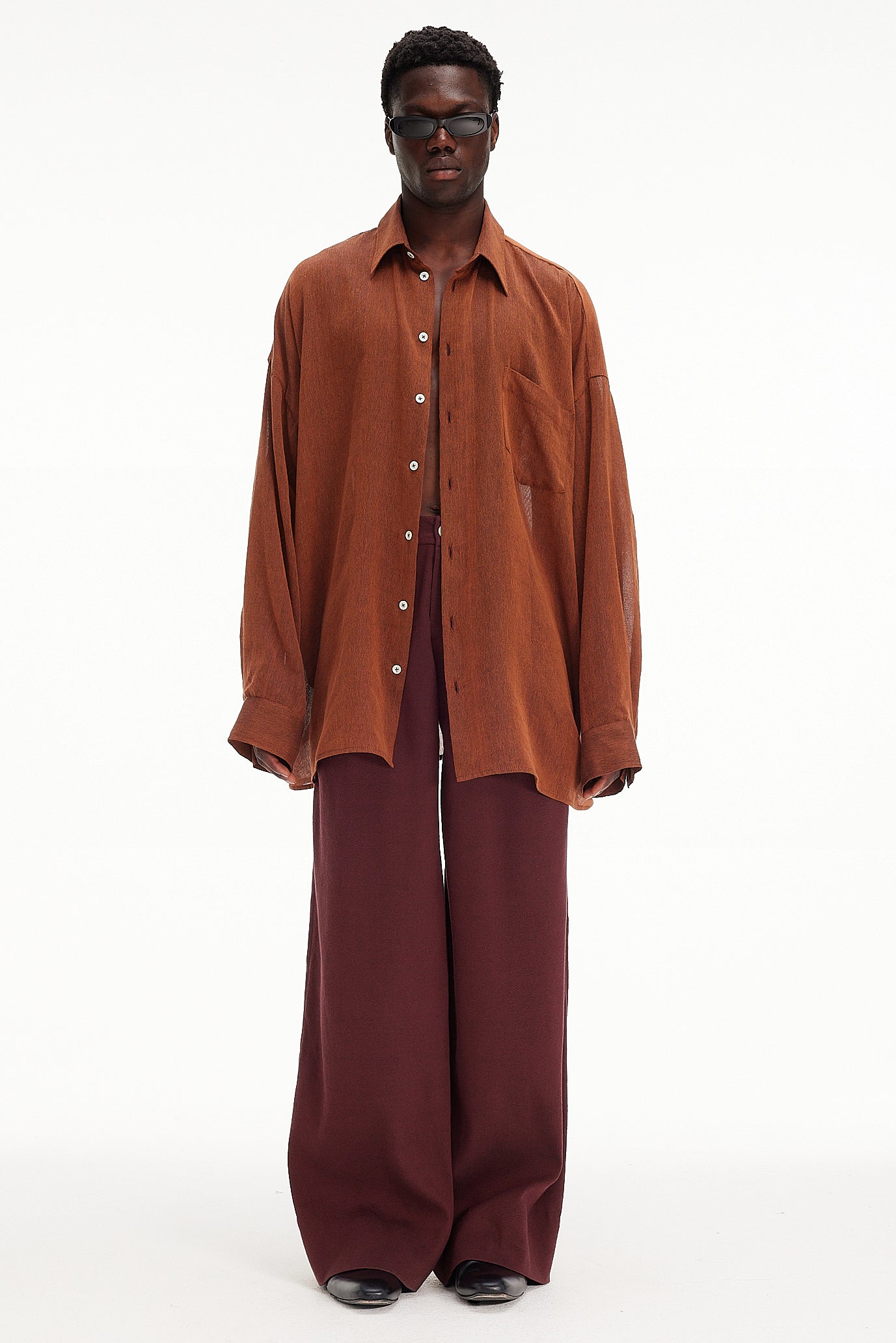 The Oversized Shirt - Tabac
