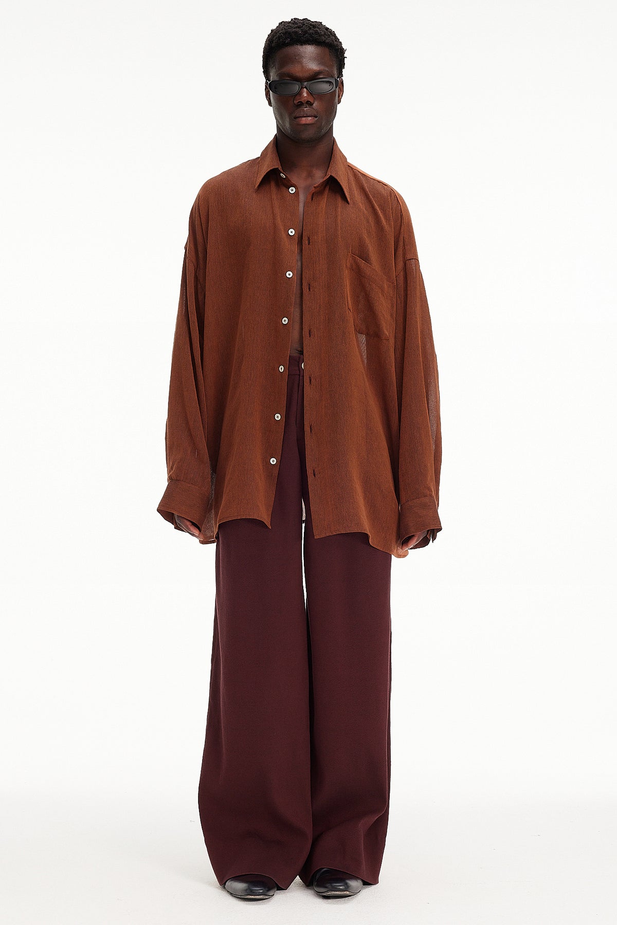 The Oversized Shirt - Tabac