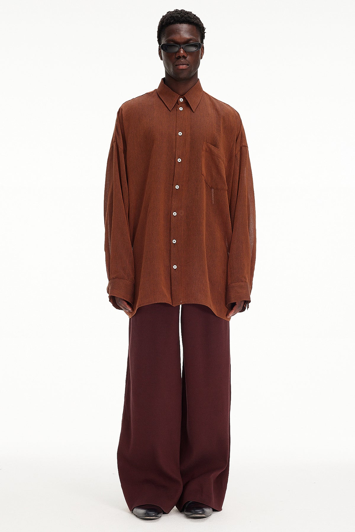 The Oversized Shirt - Tabac