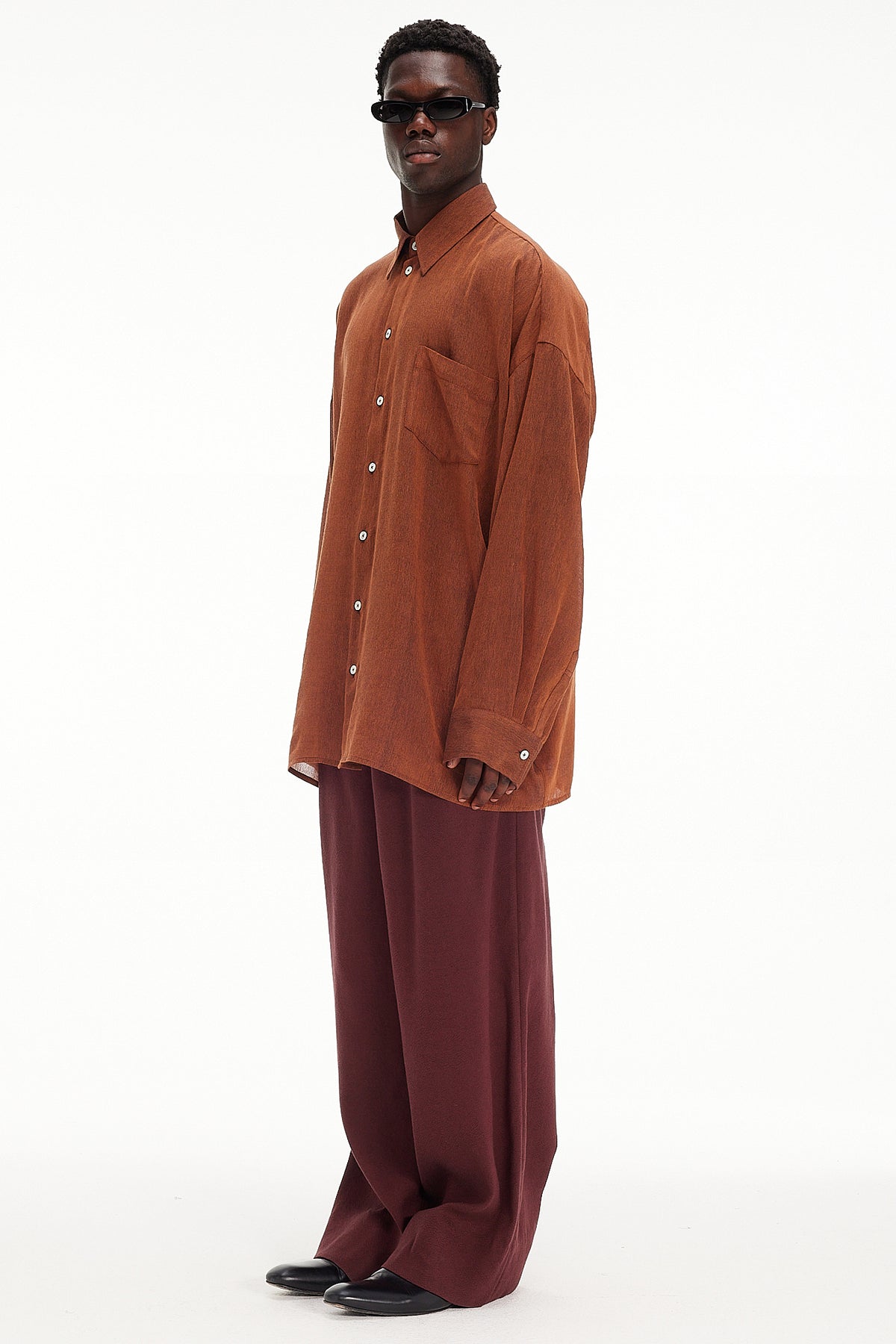 The Oversized Shirt - Tabac