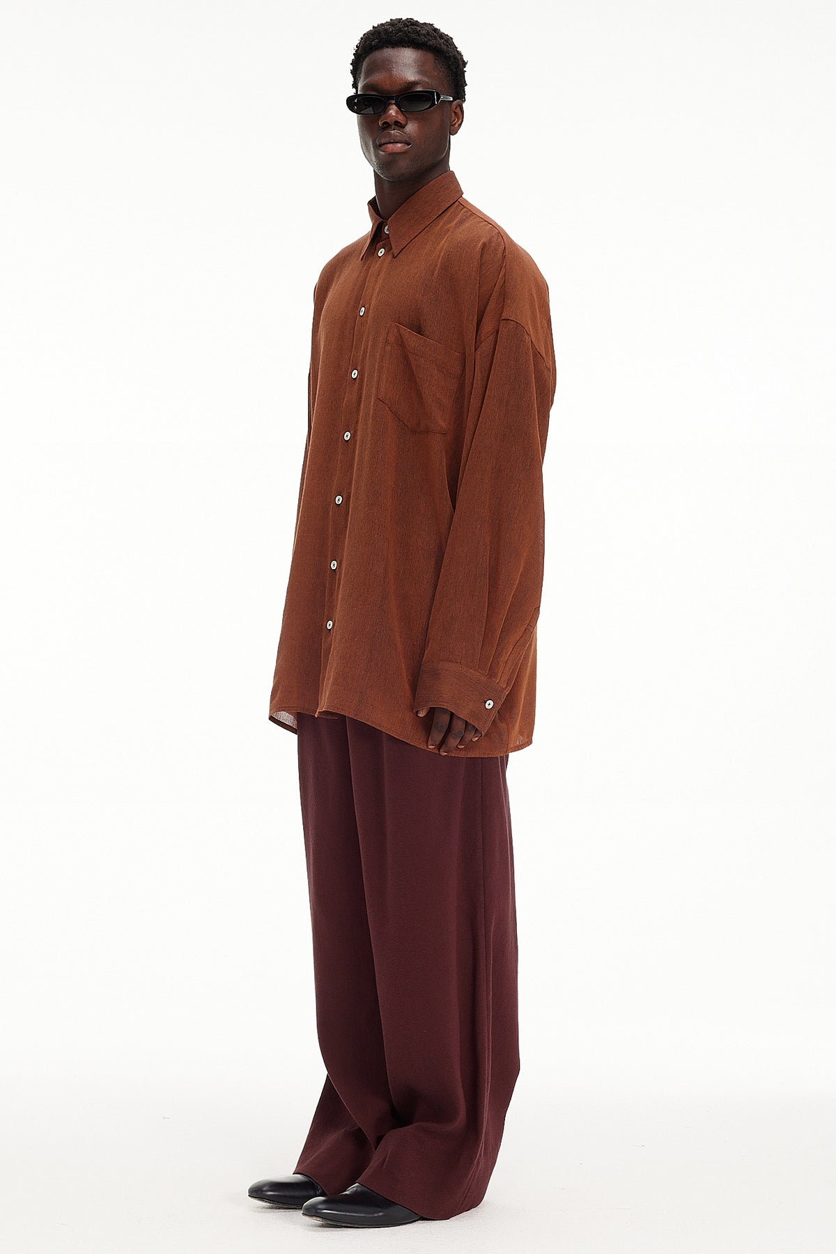 The Oversized Shirt - Tabac