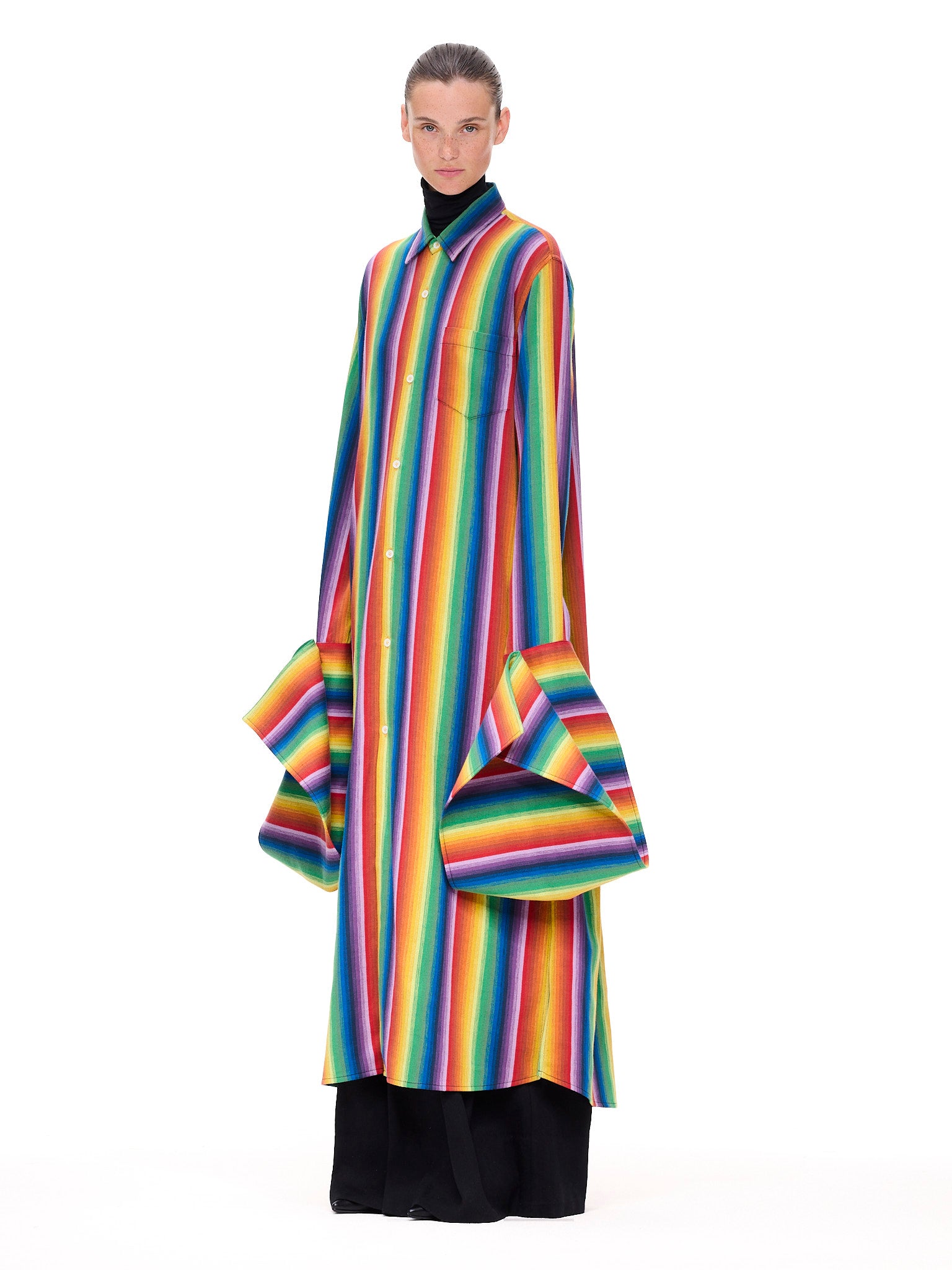 The XL French Cuff Shirt : Rainbow