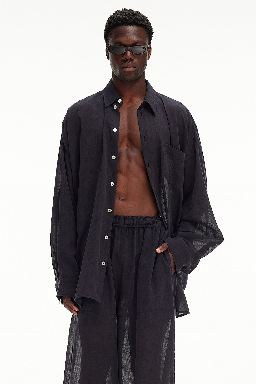 The Oversized Shirt - Charcoal