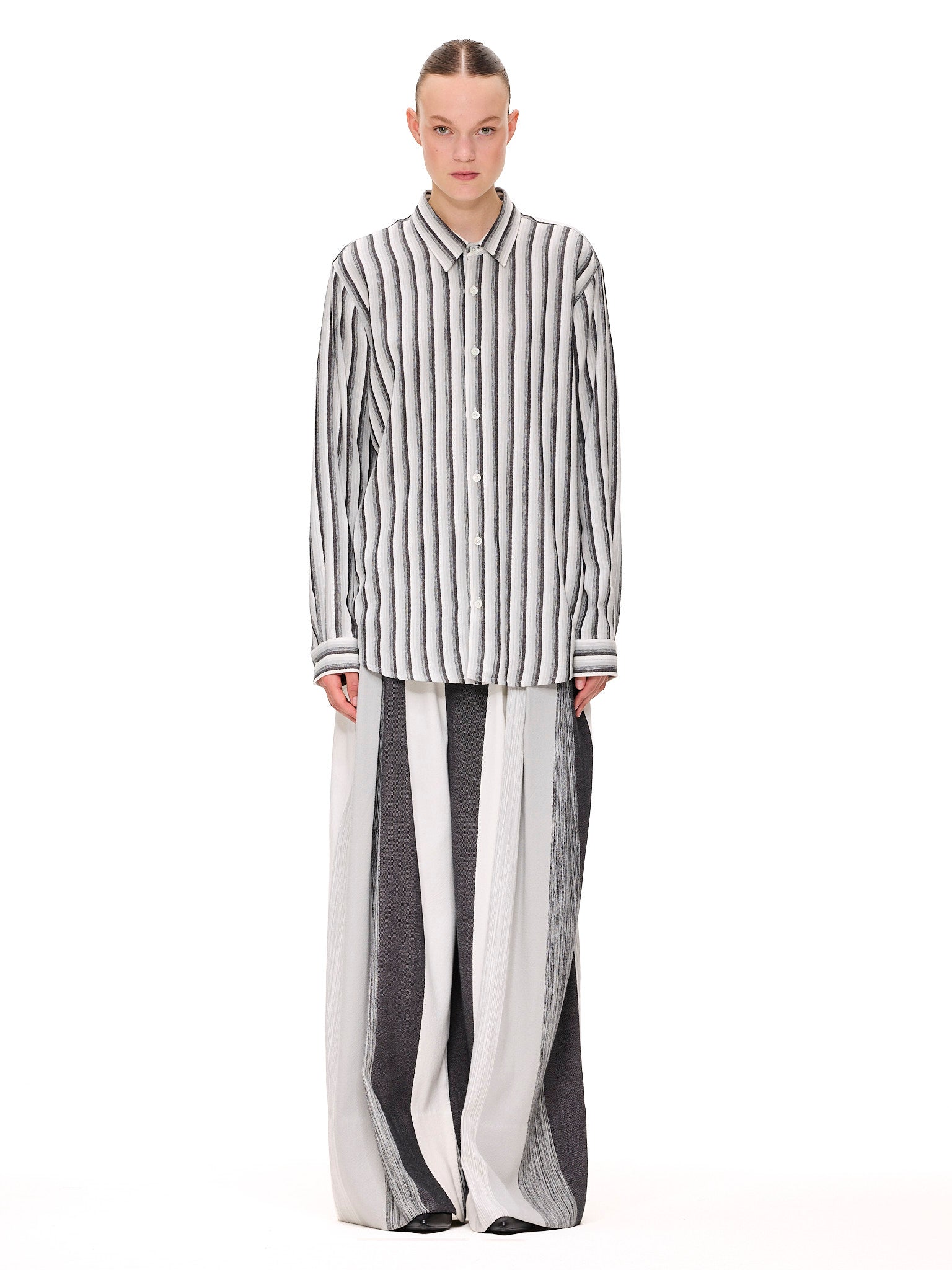 The High Waisted Trouser : Stripe 5