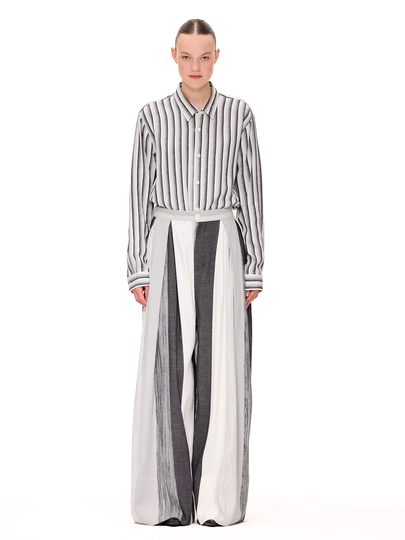 The High Waisted Trouser : Stripe 5