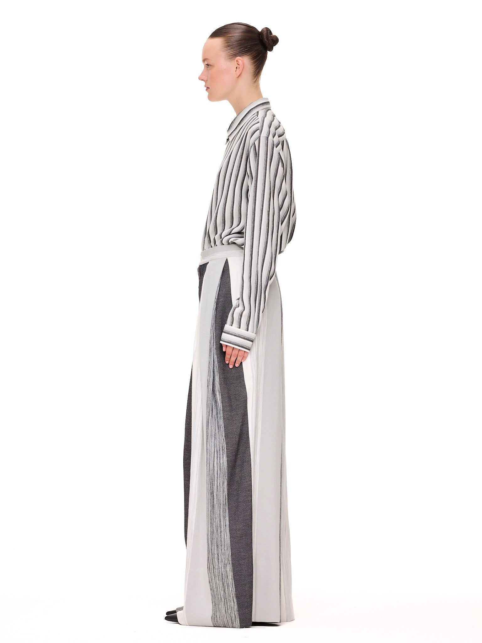 The High Waisted Trouser : Stripe 5