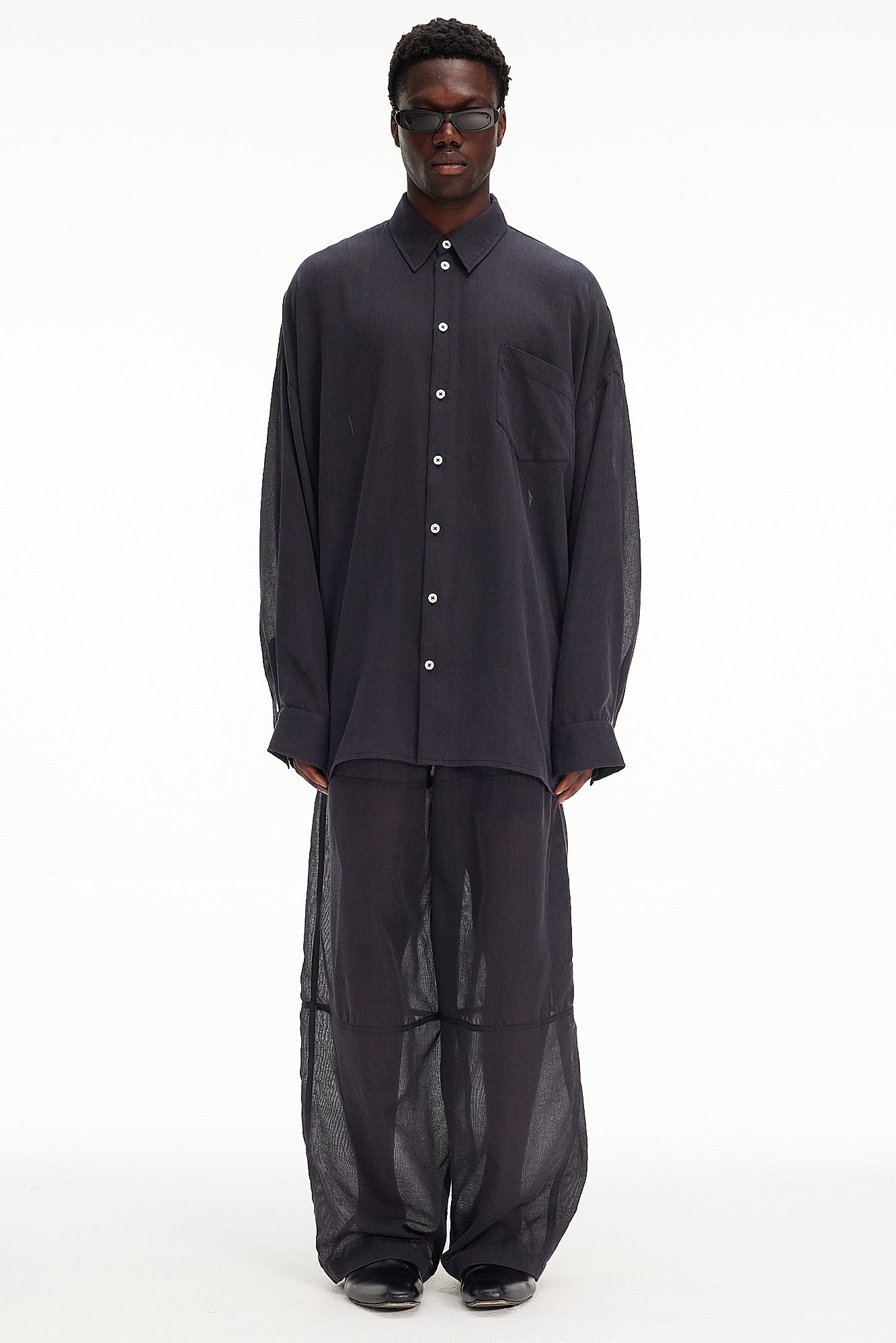 The Oversized Shirt - Charcoal