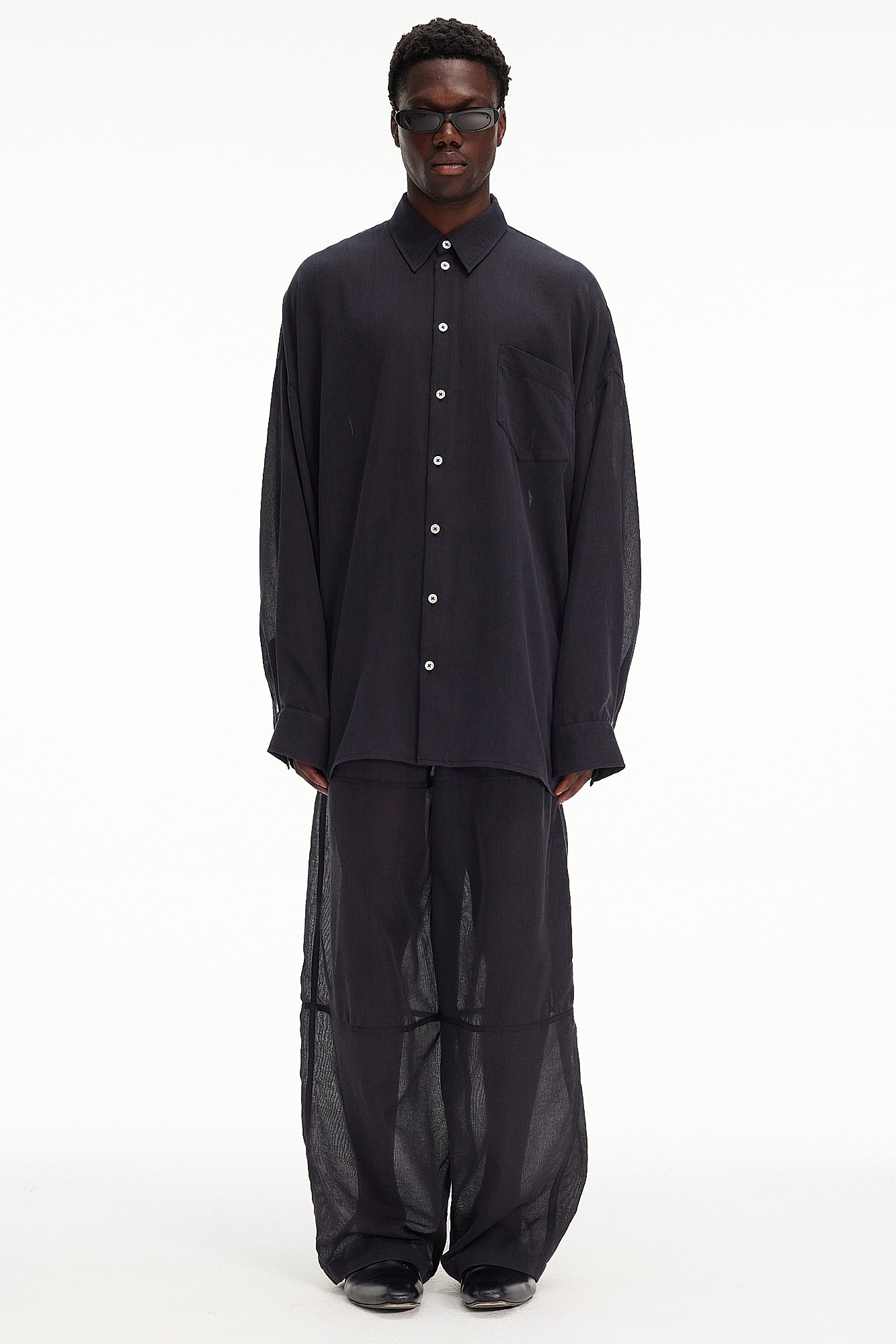The Oversized Shirt - Charcoal