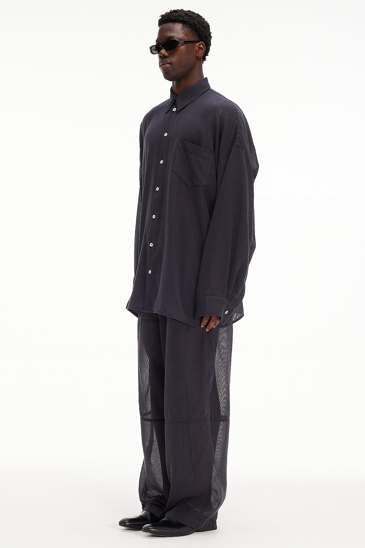 The Oversized Shirt - Charcoal