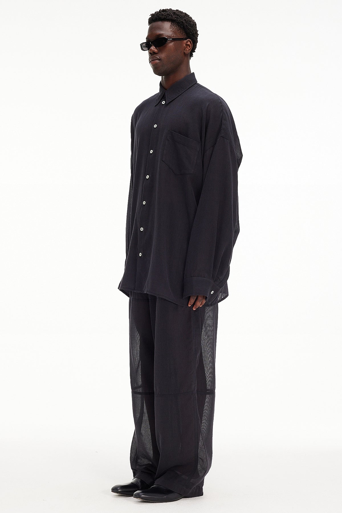 The Oversized Shirt - Charcoal