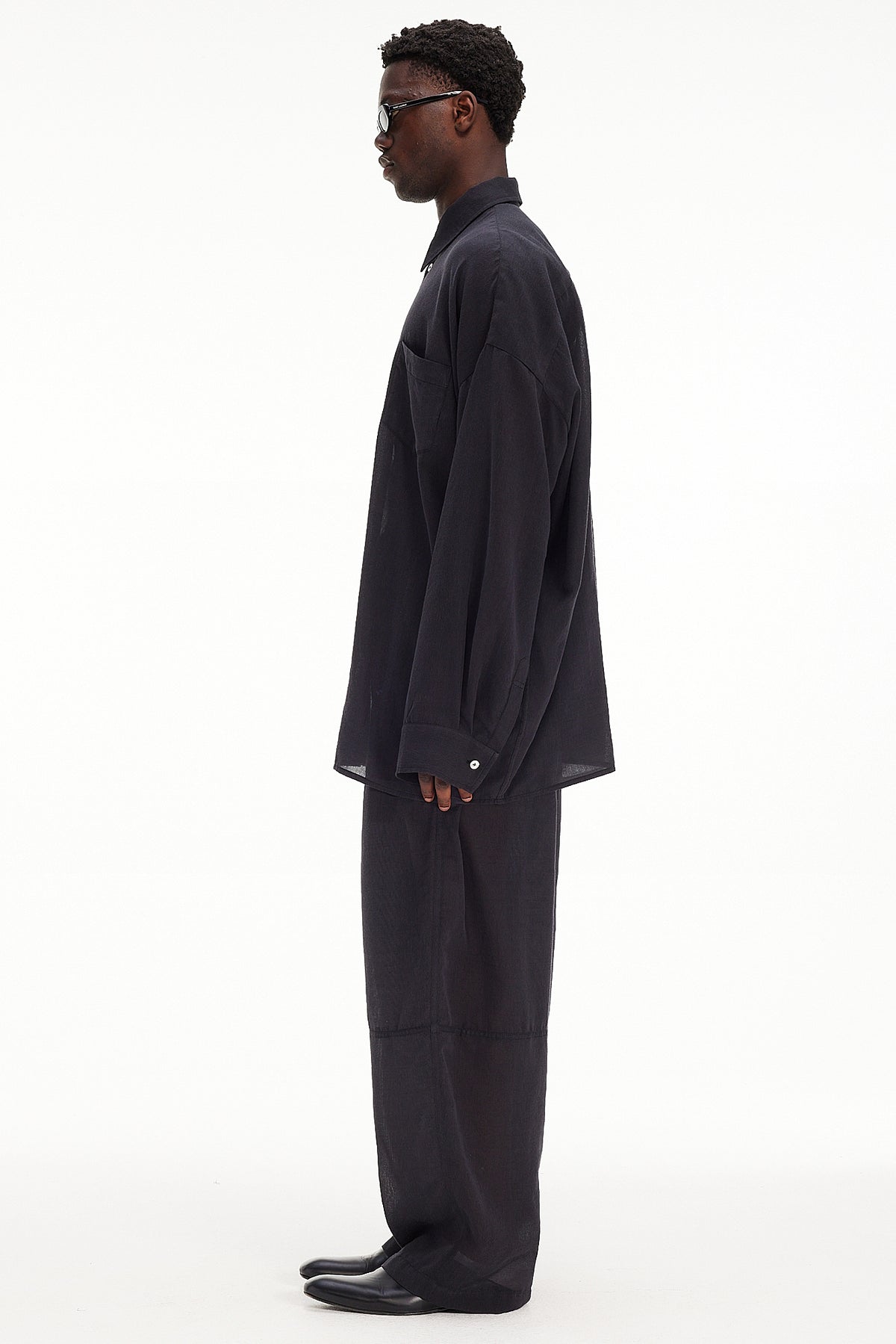 The Oversized Shirt - Charcoal