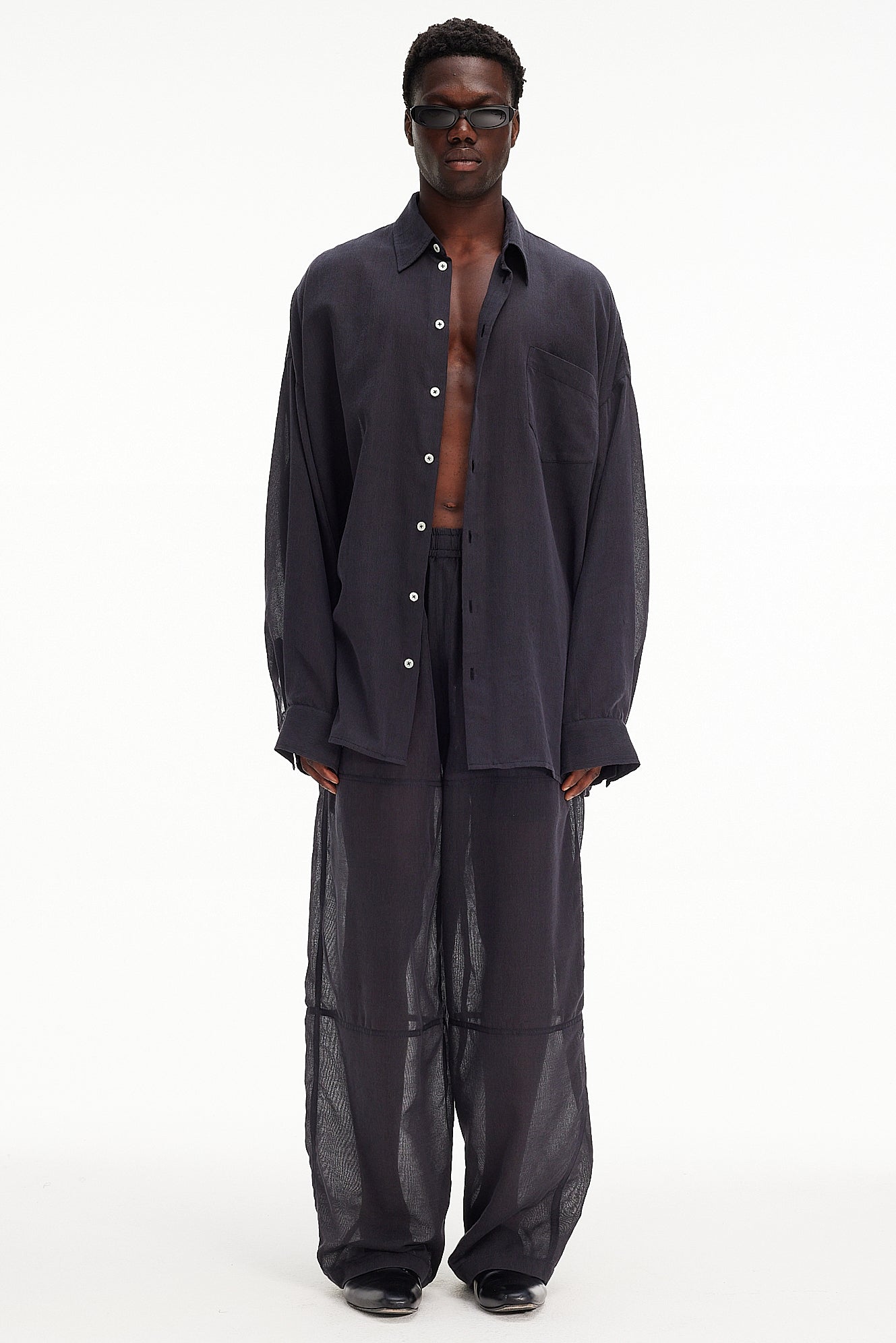 The Oversized Shirt - Charcoal