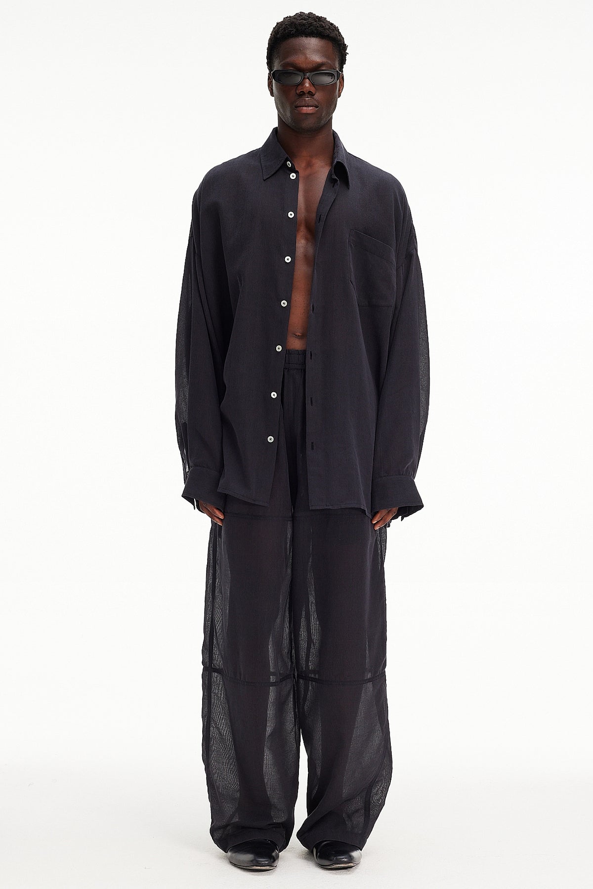 The Oversized Shirt - Charcoal