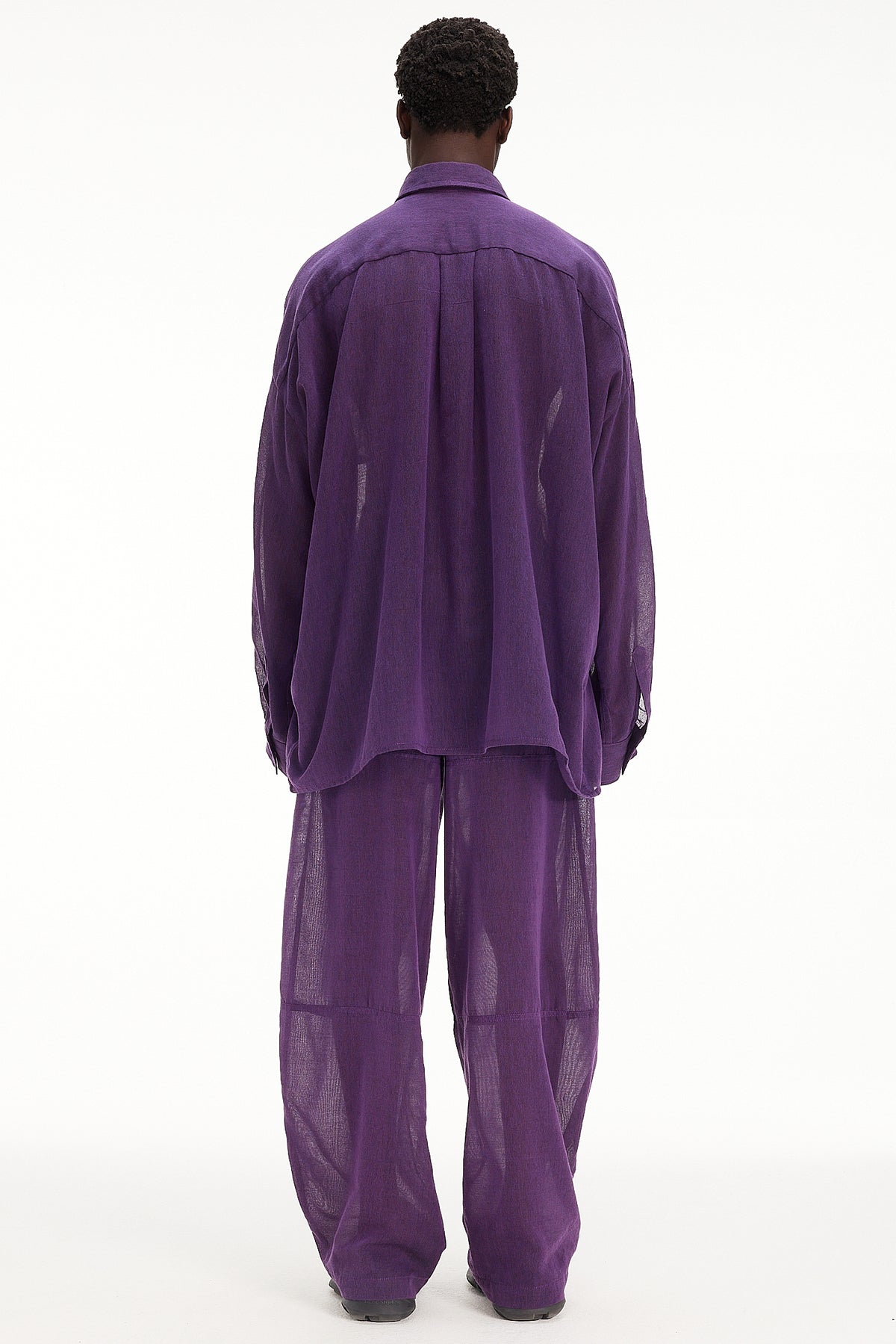 The Oversized Shirt - Purple