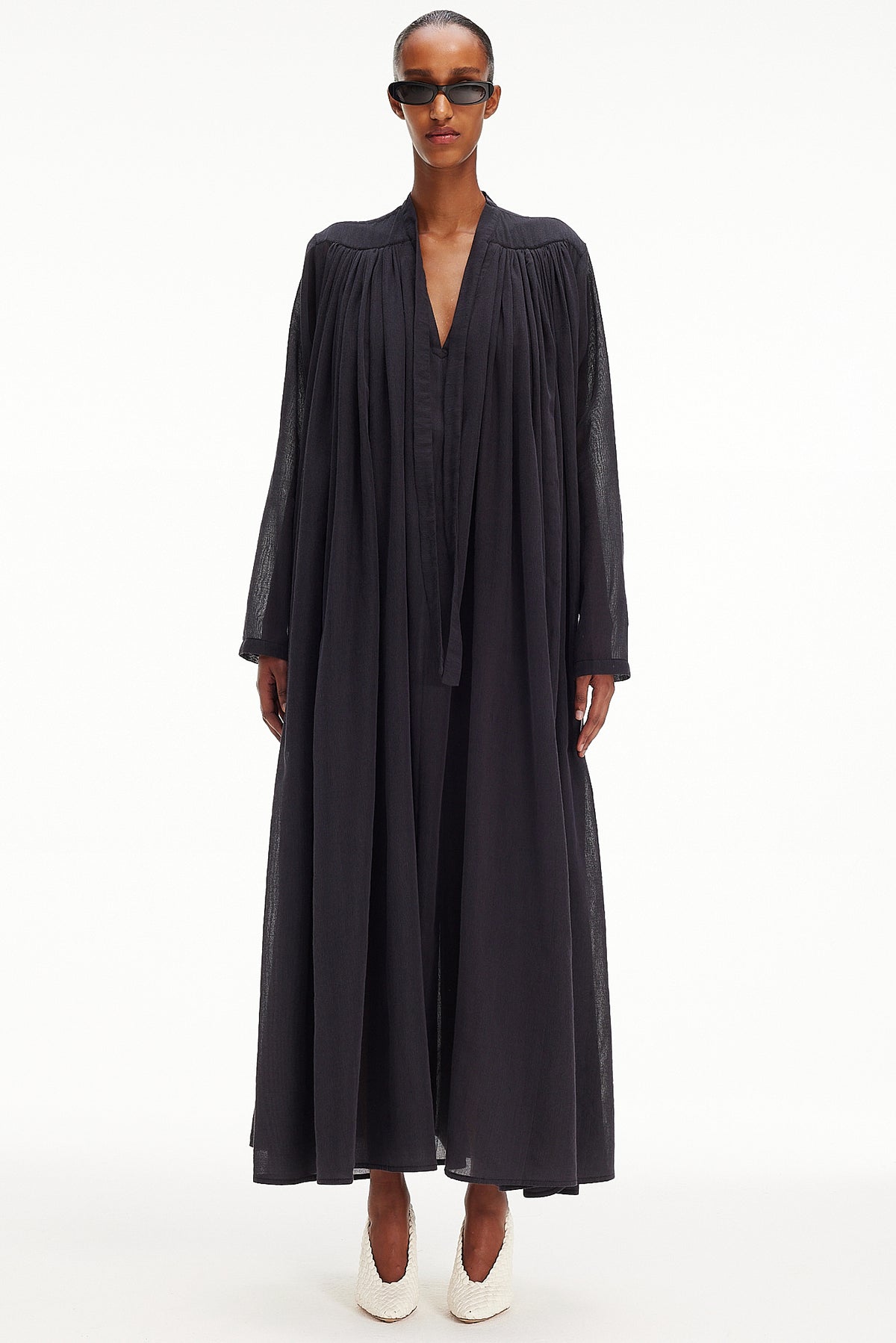 The Tie Dress - Charcoal