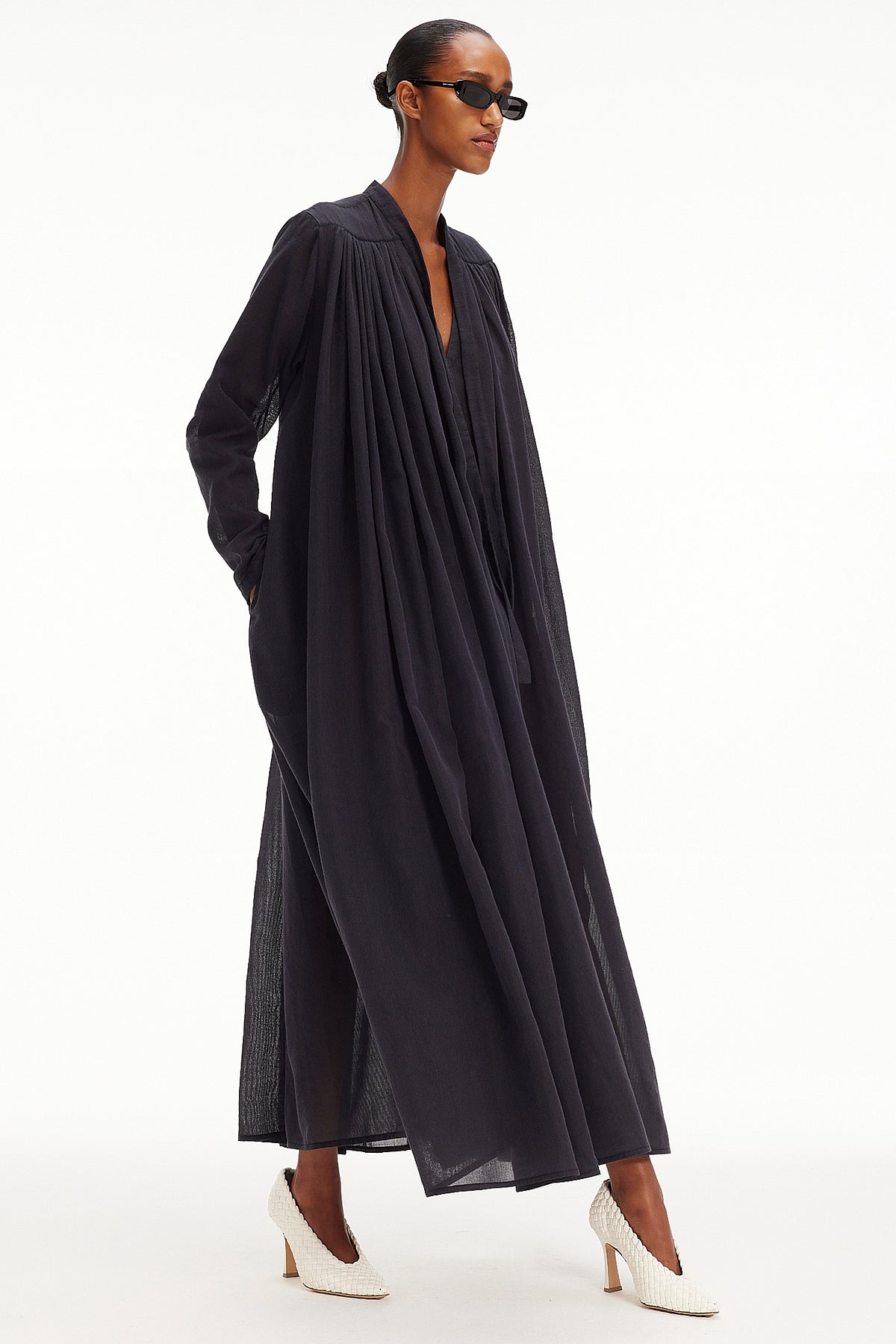 The Tie Dress - Charcoal