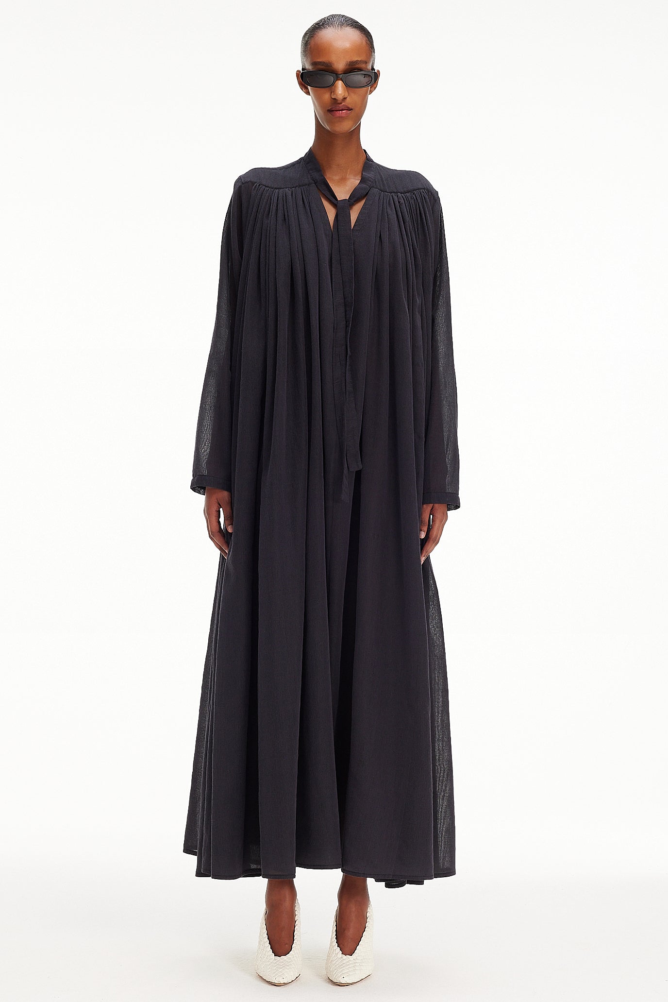 The Tie Dress - Charcoal