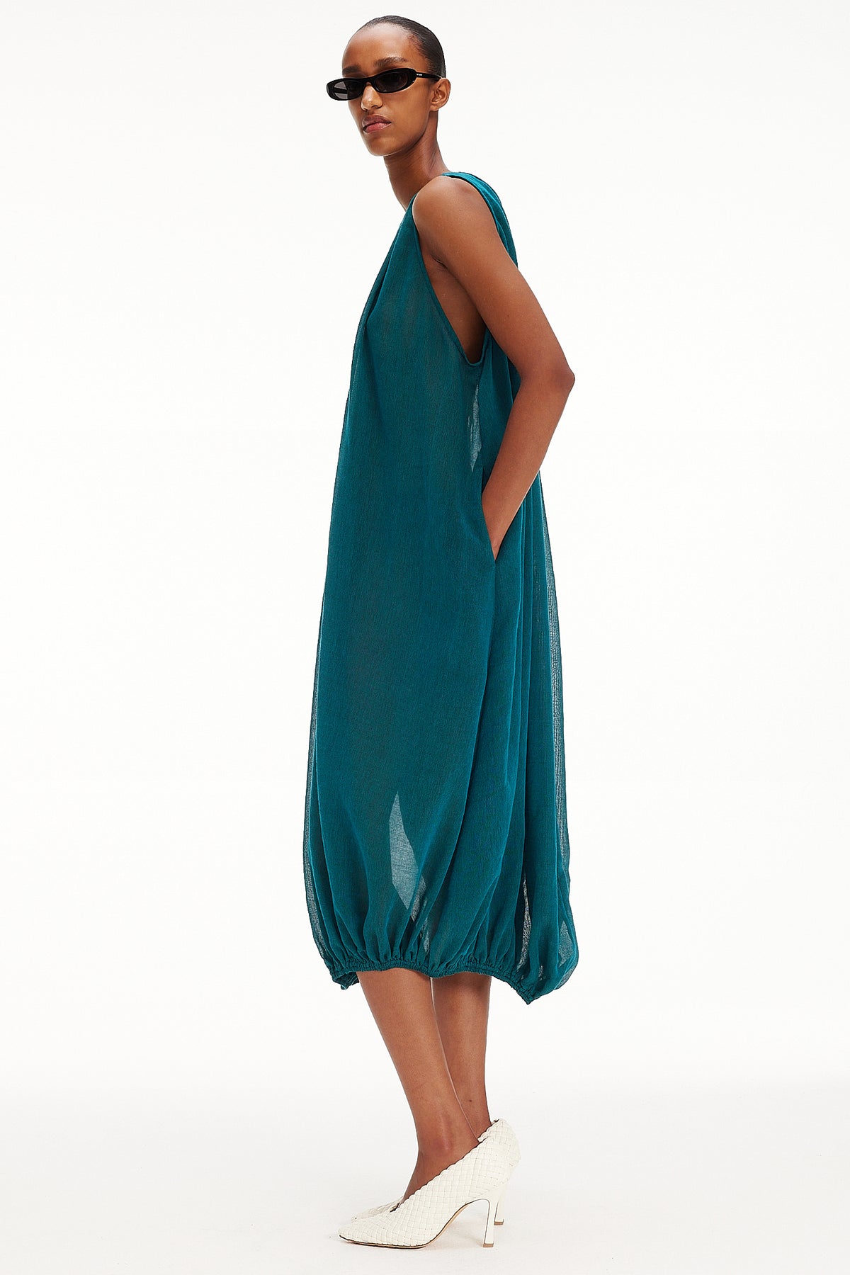 The Balloon Dress - Blue Sapphire
