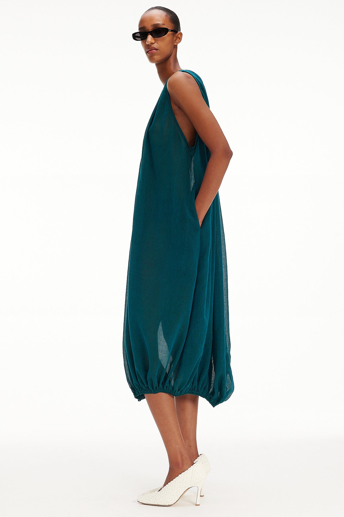 The Balloon Dress - Blue Sapphire