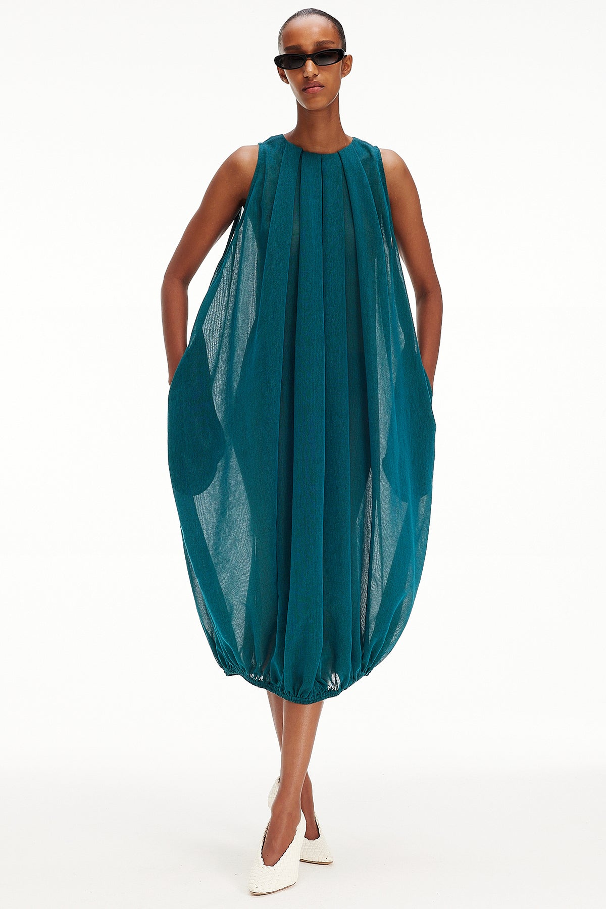 The Balloon Dress - Blue Sapphire