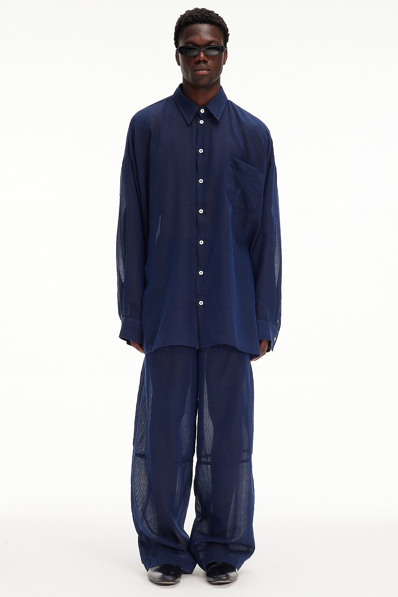 The Oversized Shirt - Navy