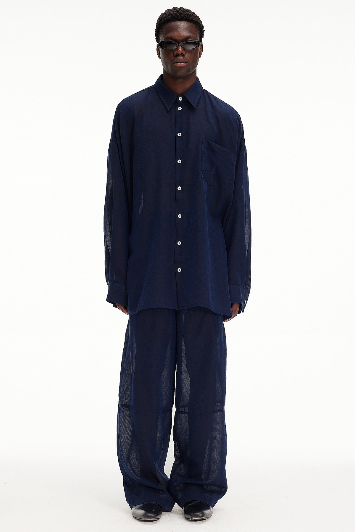 The Oversized Shirt - Navy