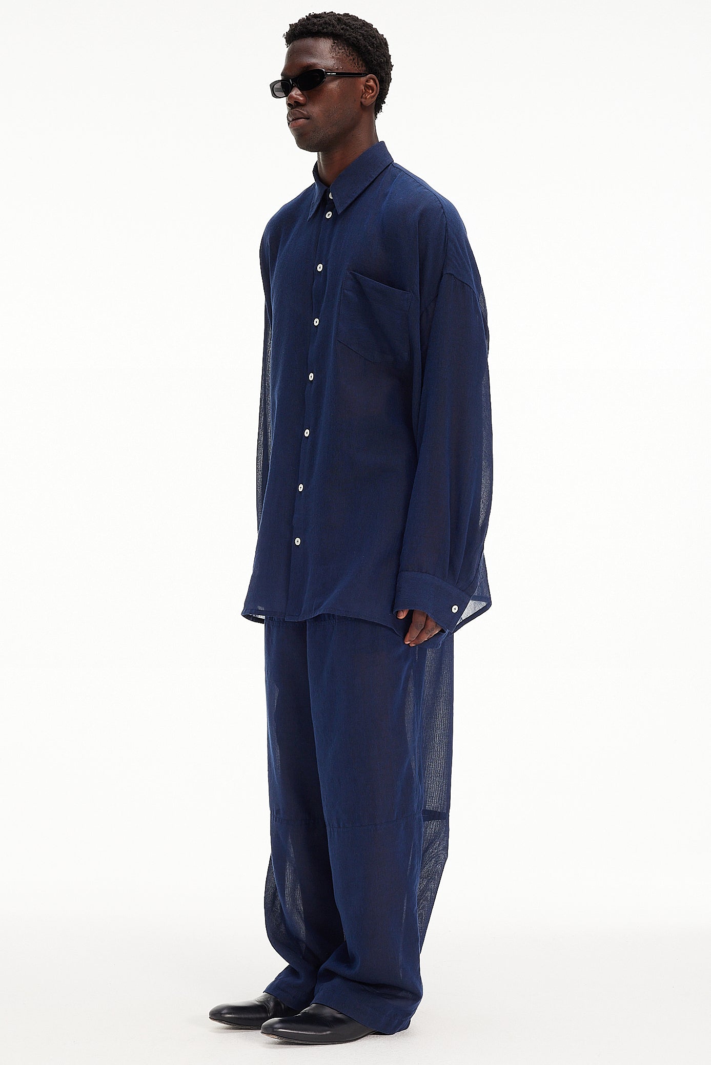 The Oversized Shirt - Navy