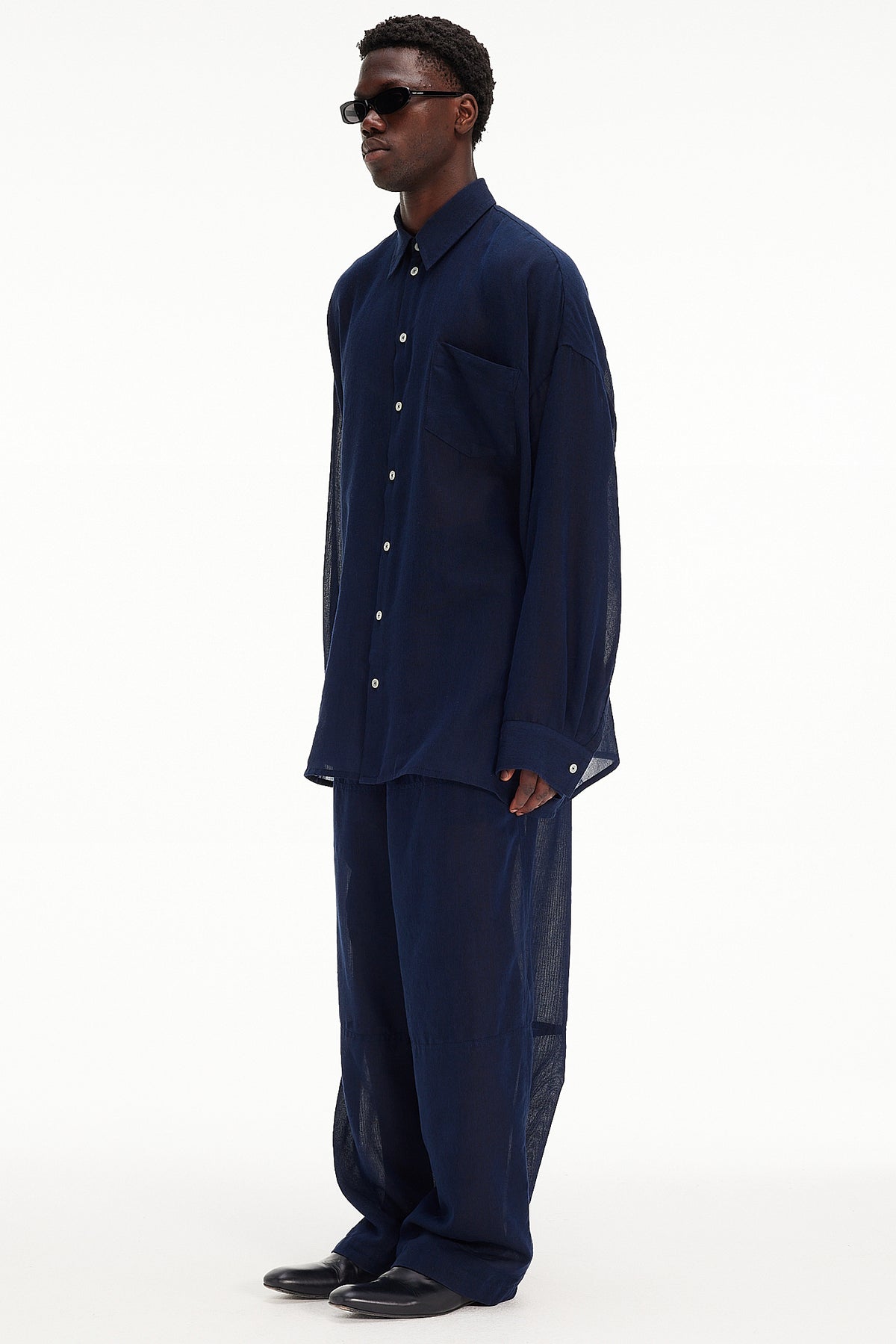The Oversized Shirt - Navy