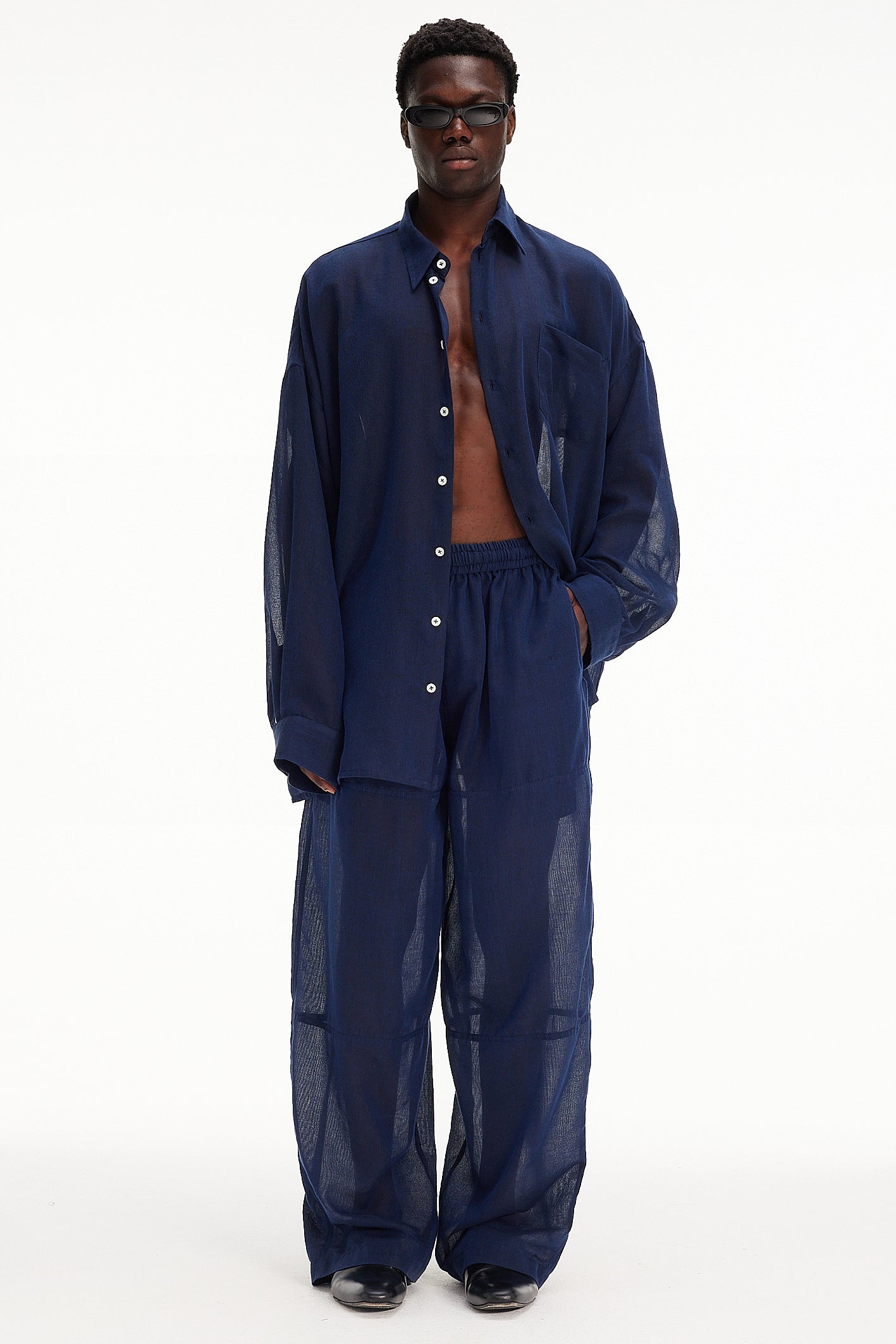 The Oversized Shirt - Navy