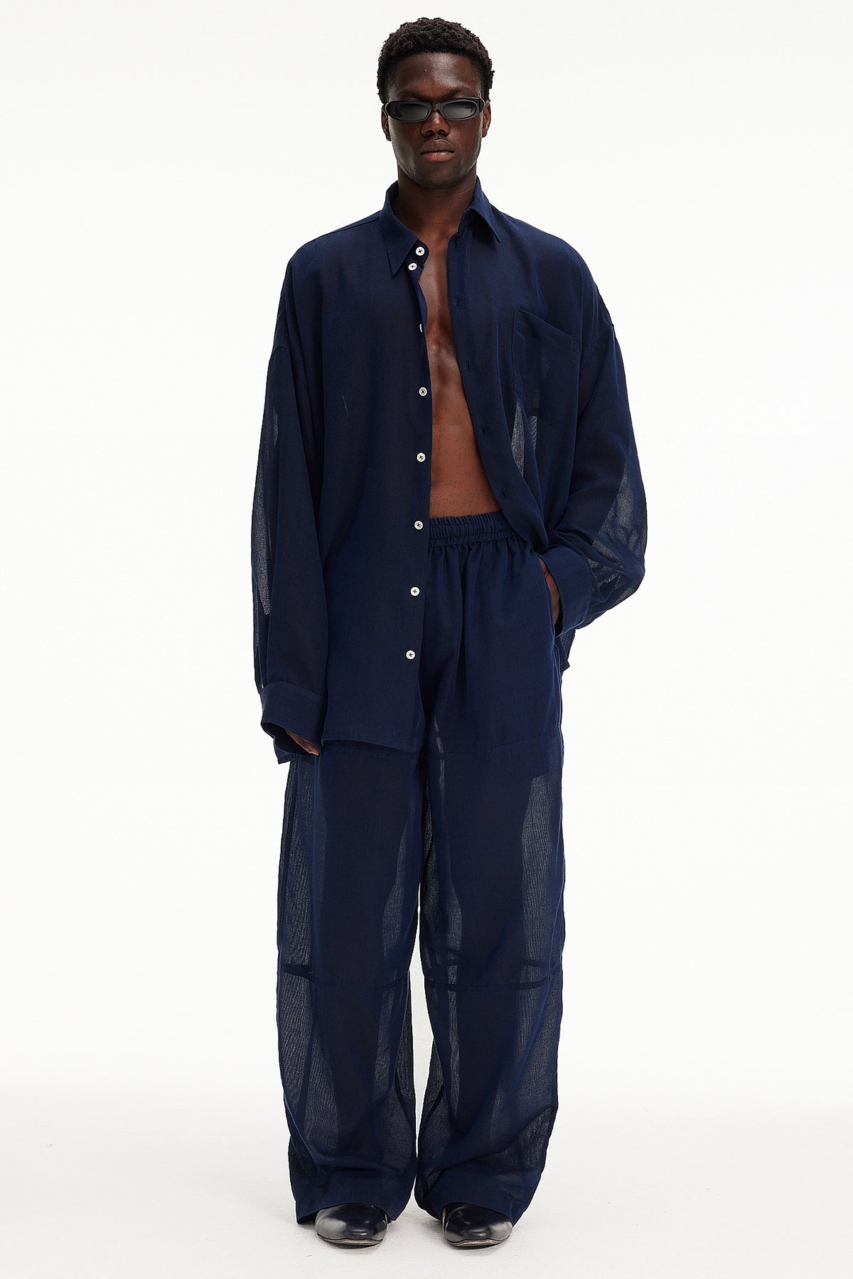 The Oversized Shirt - Navy