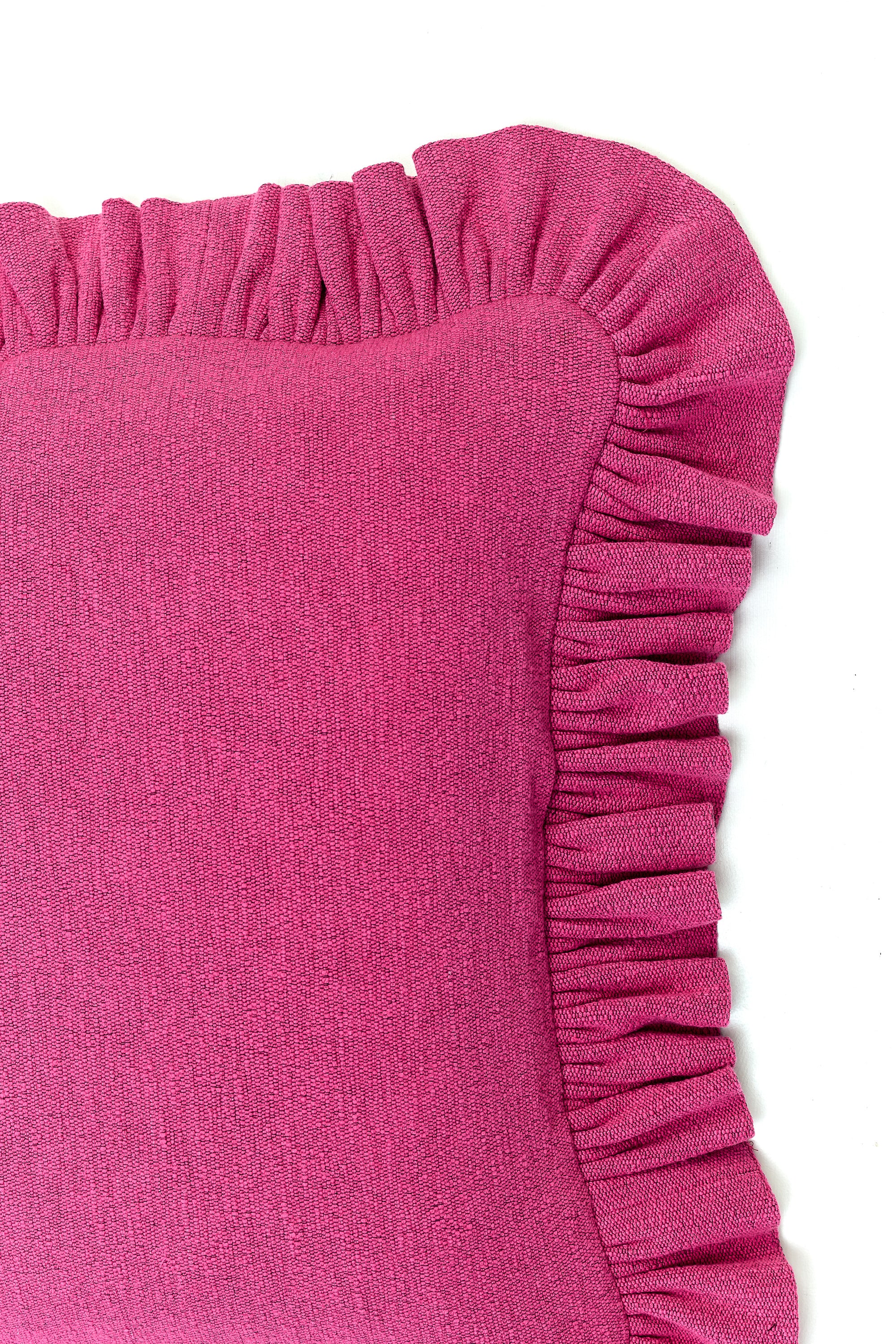 Ruffled Cushion | Boucle