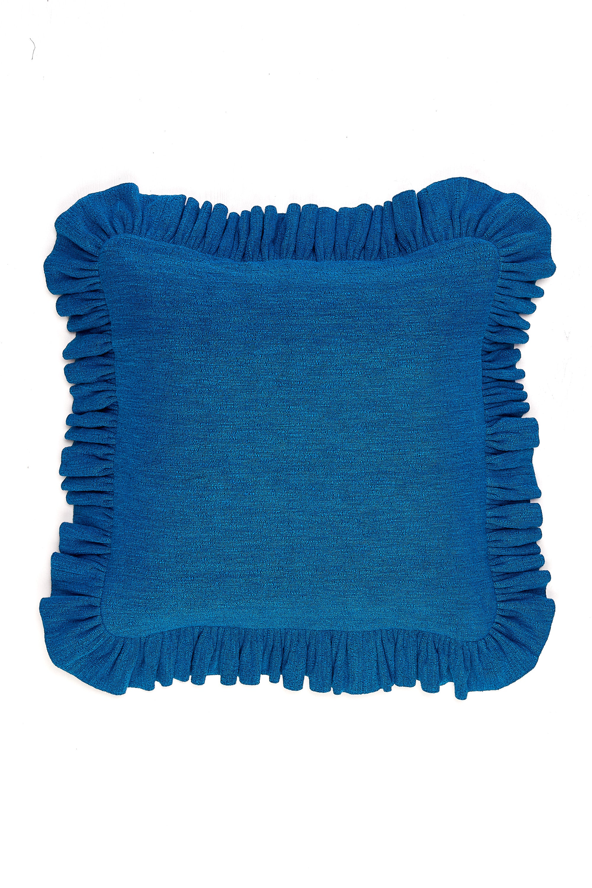 Ruffled Cushion | Boucle