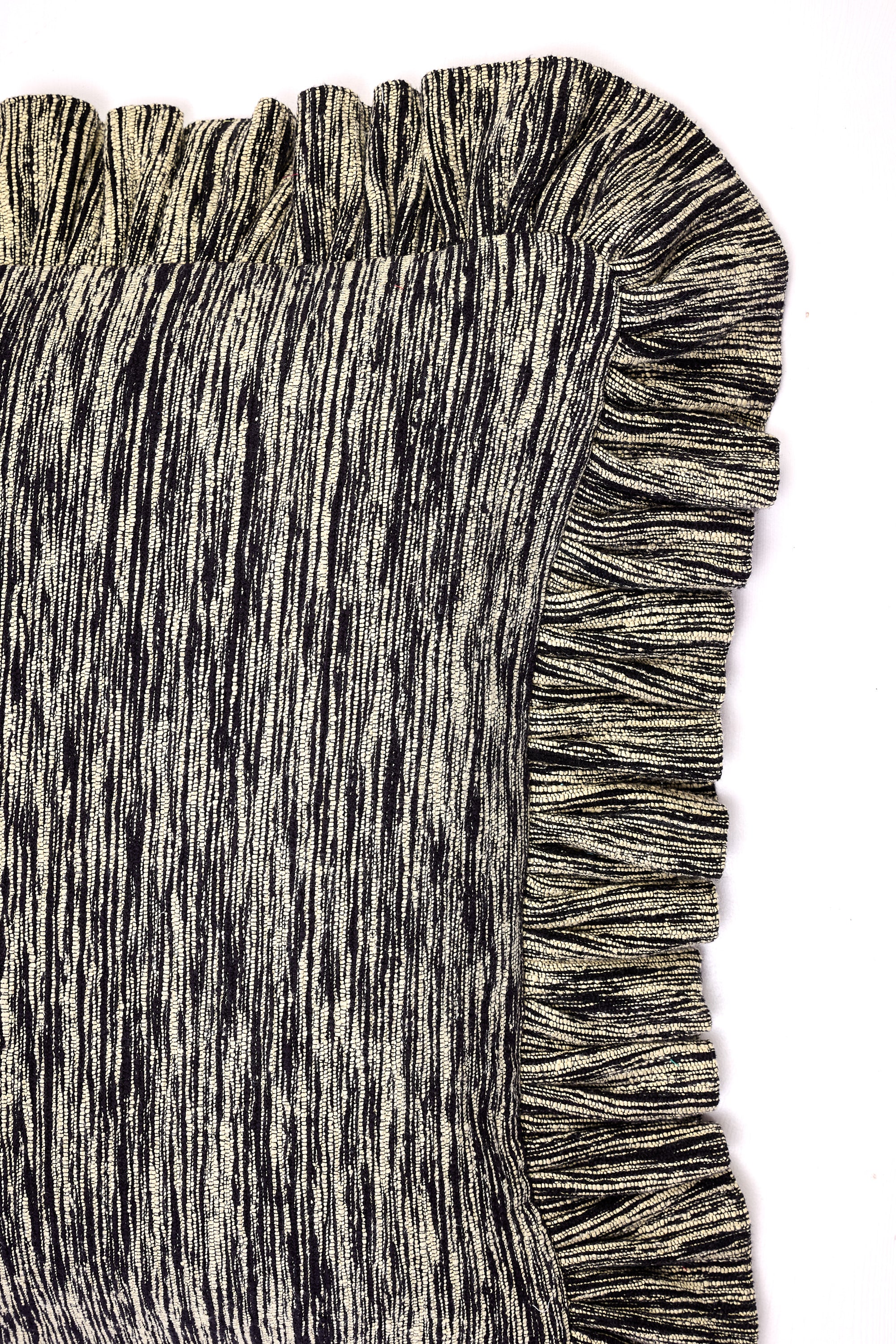 Ruffled Cushion | Boucle