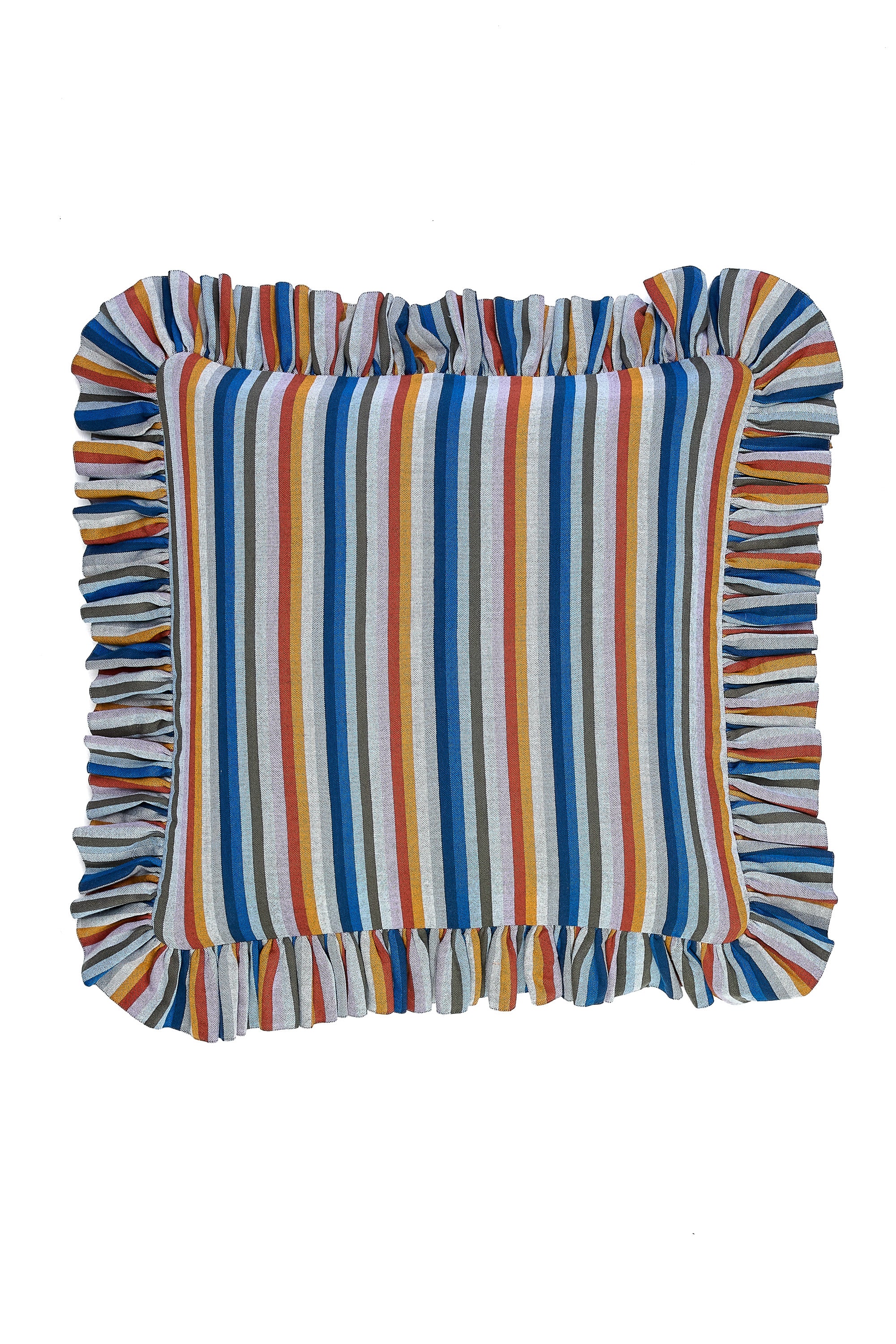 Ruffled Cushion | Flatweave