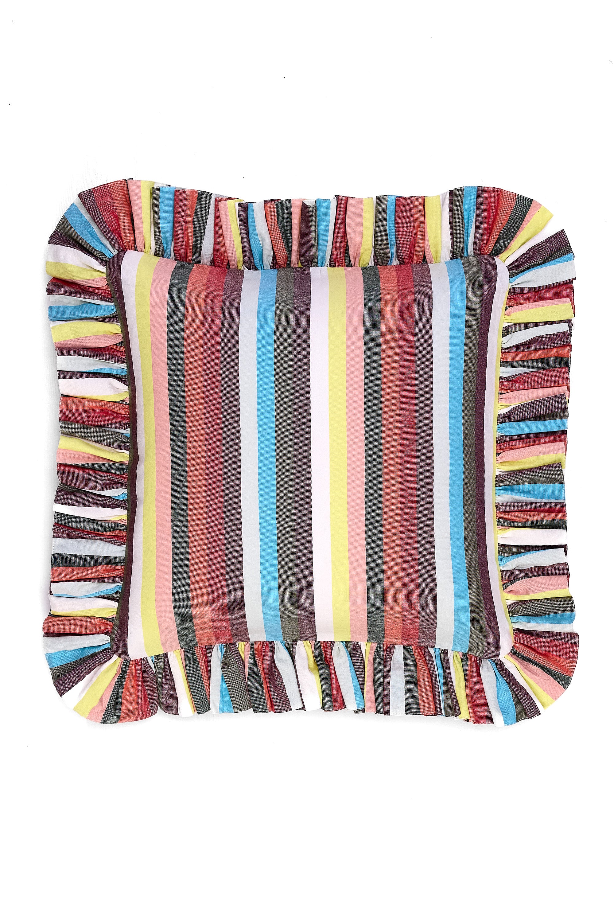 Ruffled Cushion | Flatweave