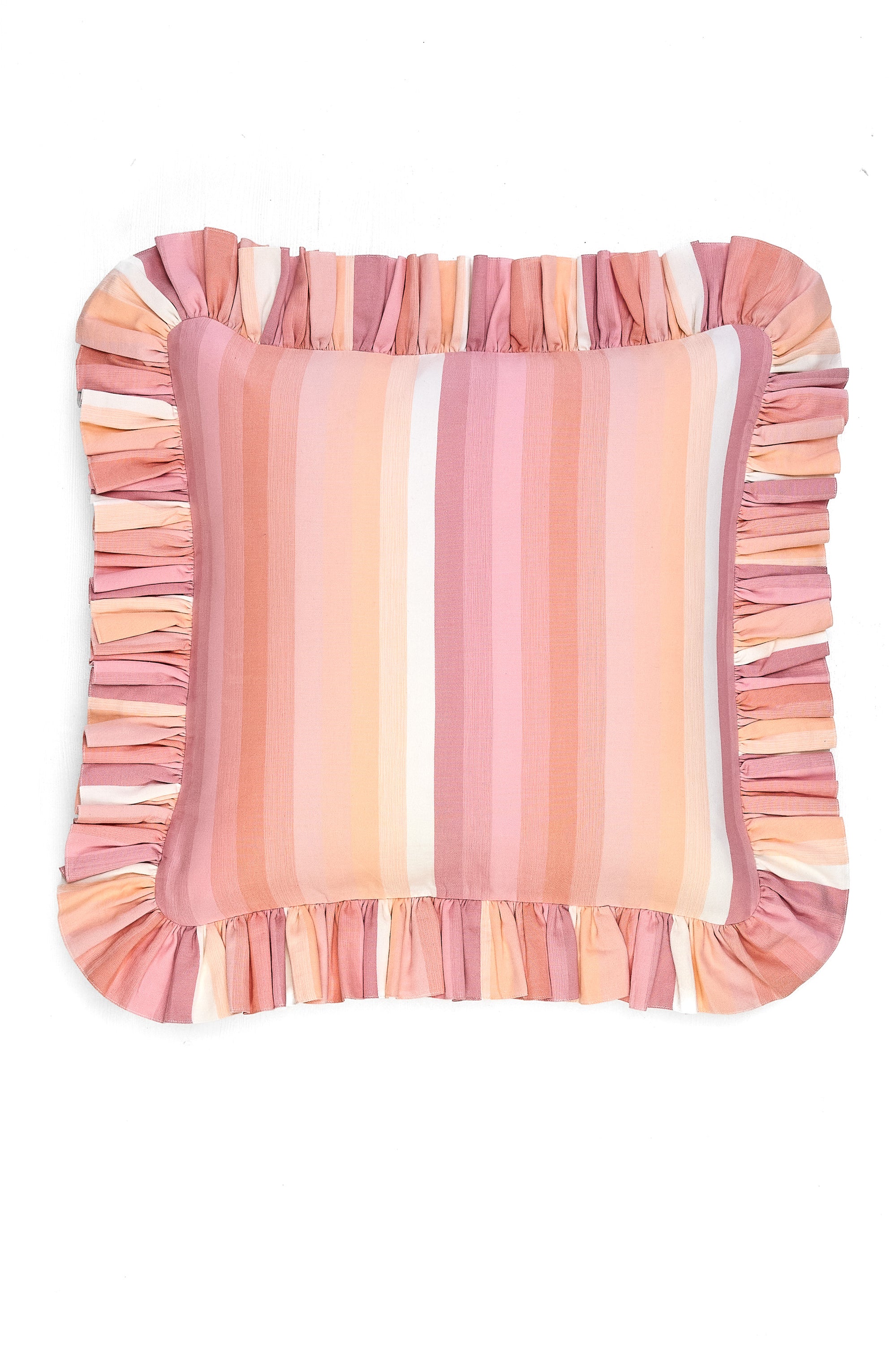 Ruffled Cushion | Flatweave
