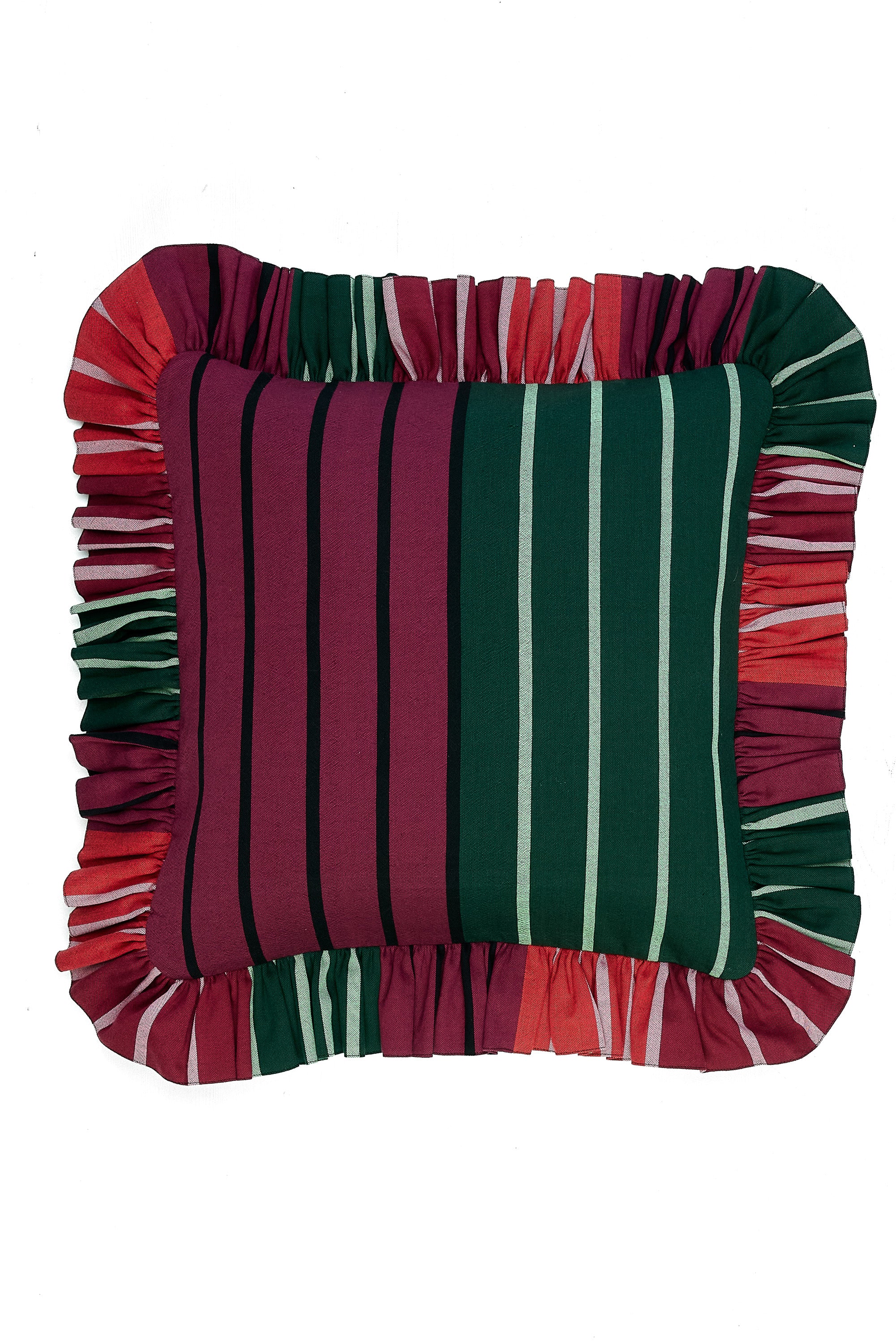 Ruffled Cushion | Flatweave