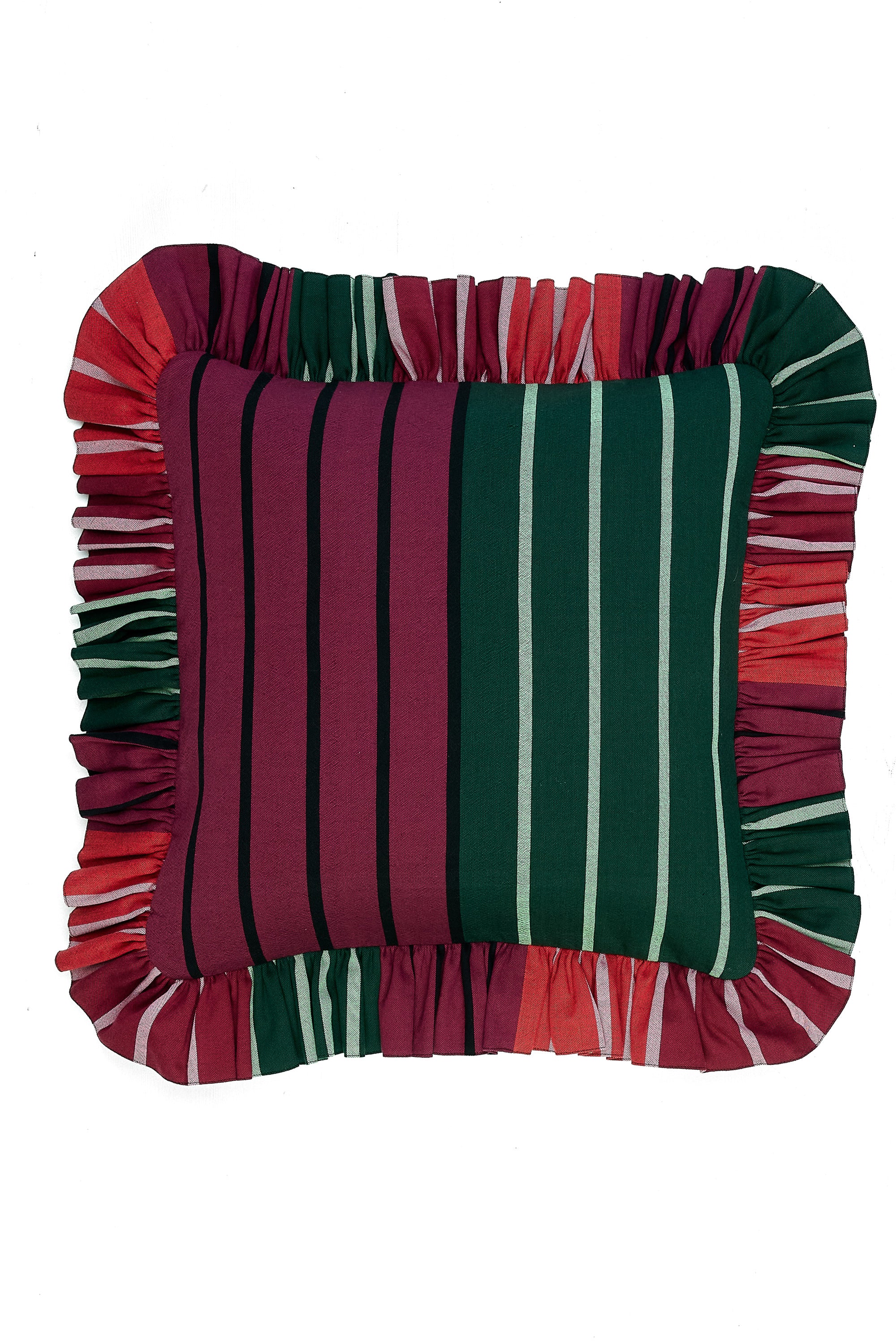 Ruffled Cushion | Flatweave