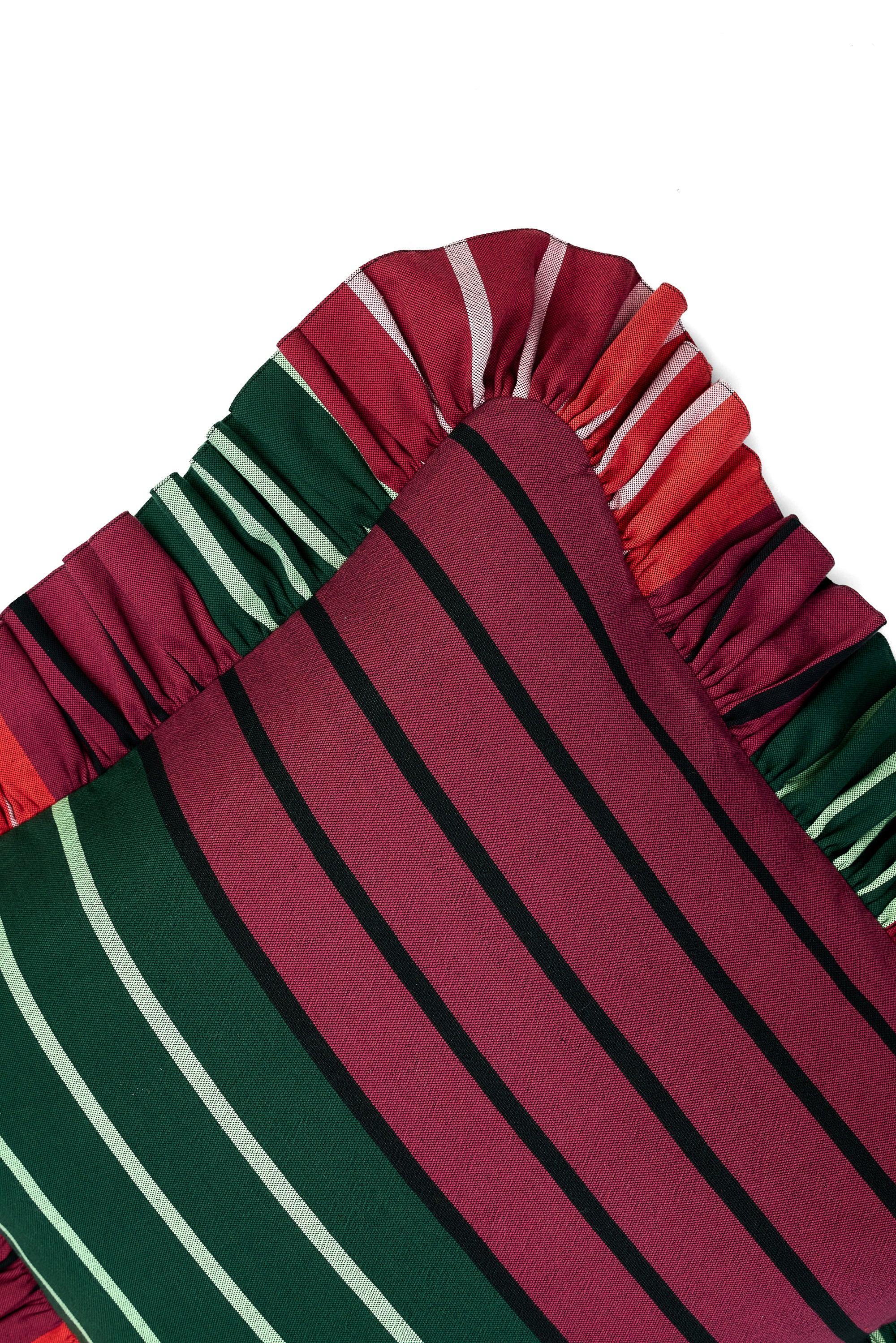 Ruffled Cushion | Flatweave