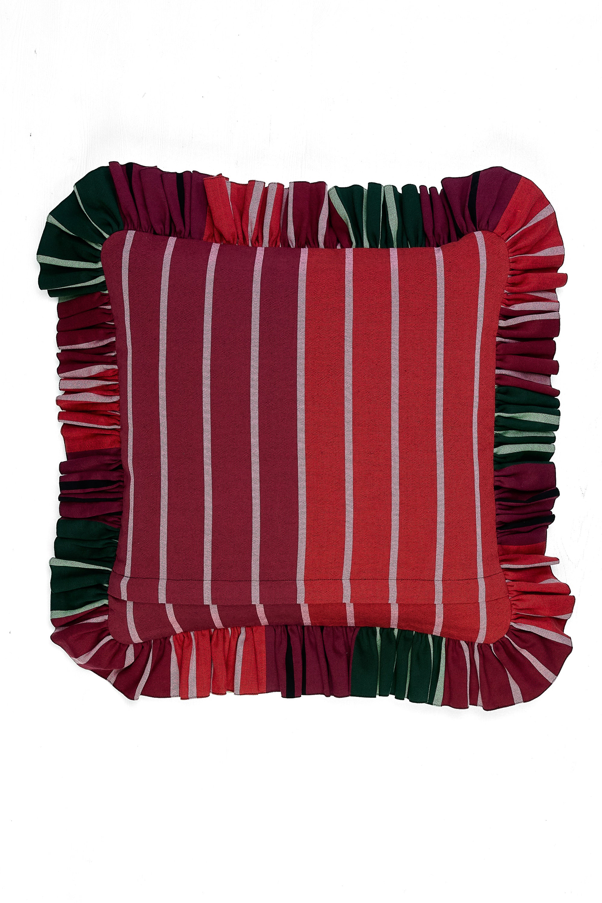 Ruffled Cushion | Flatweave