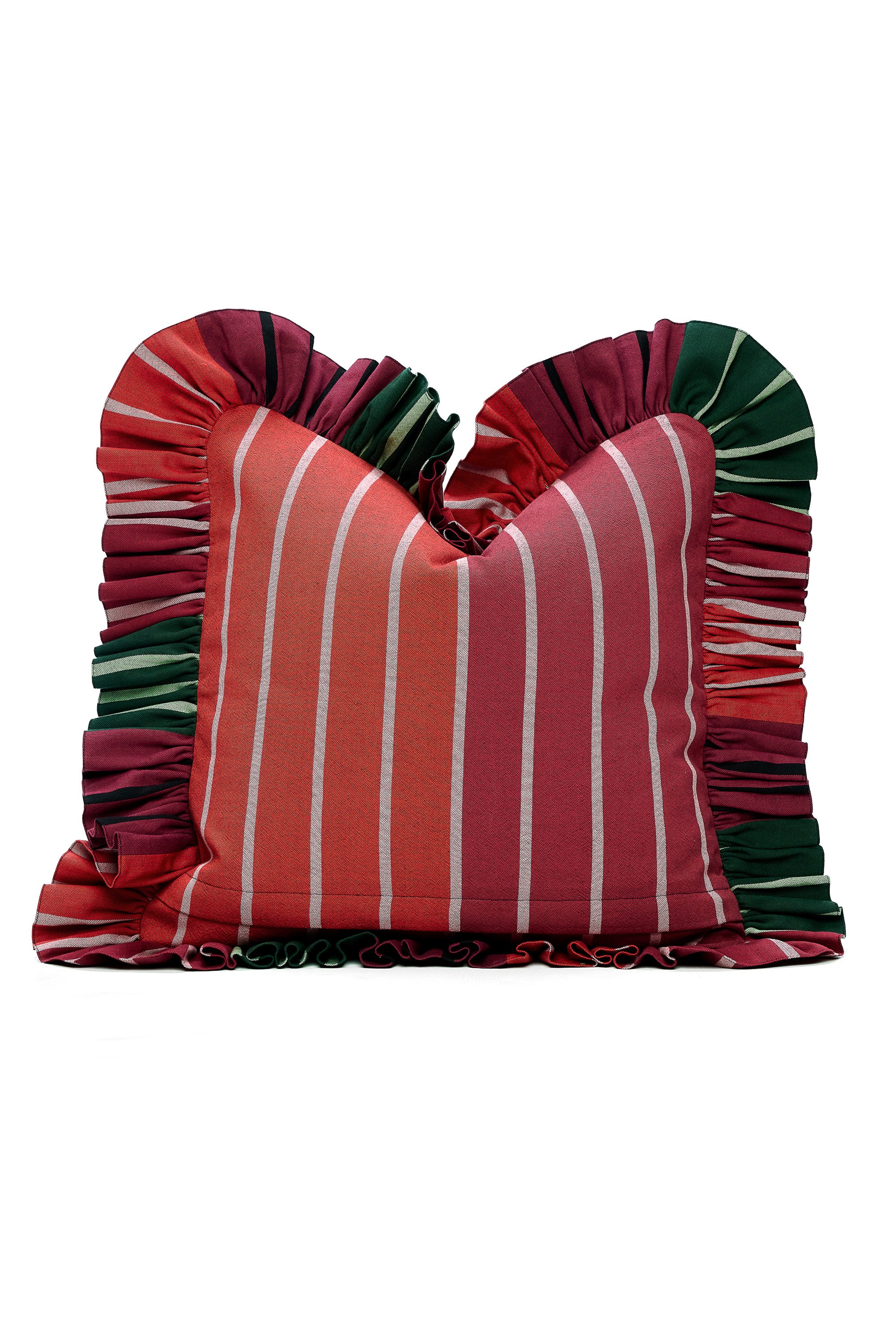 Ruffled Cushion | Flatweave