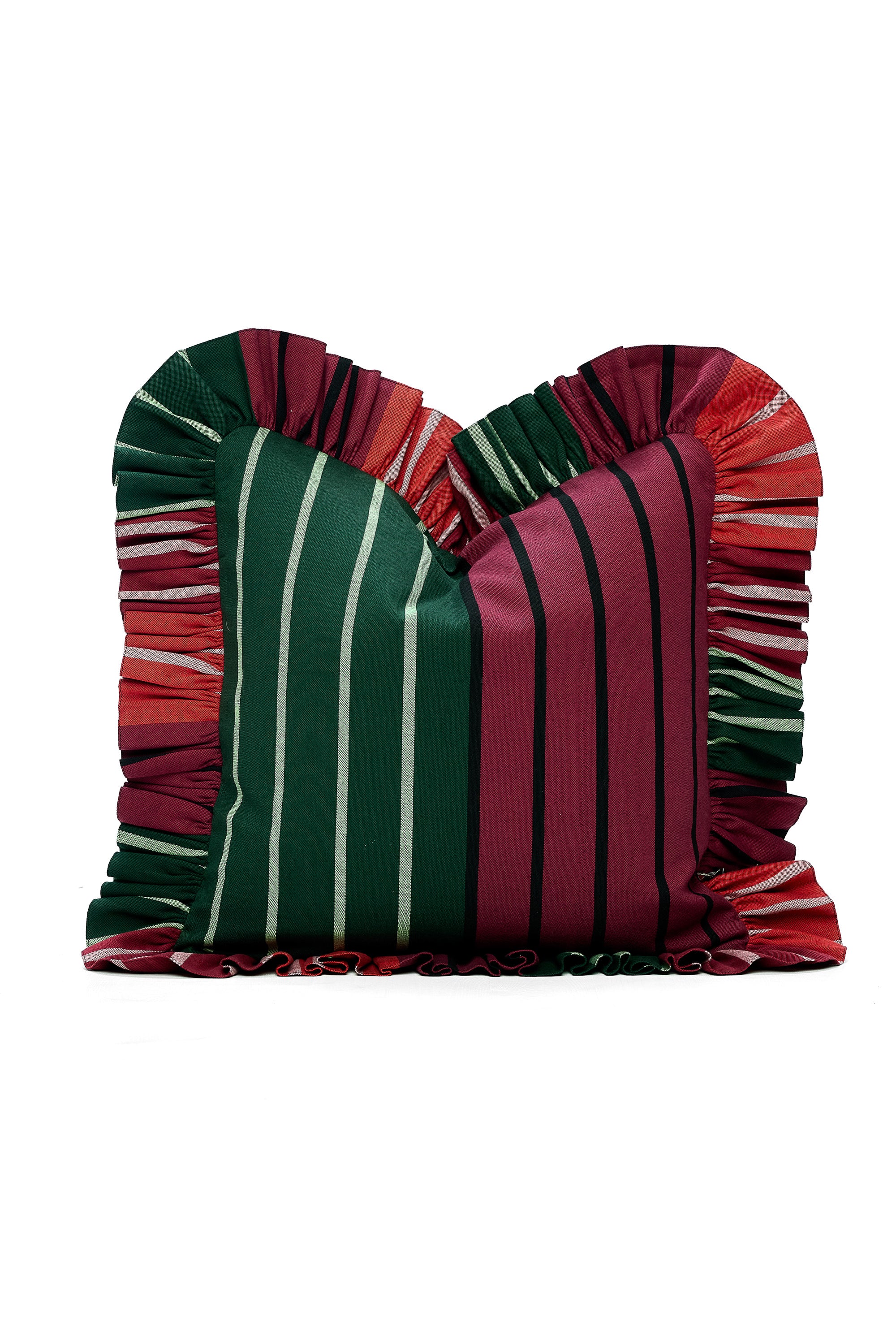 Ruffled Cushion | Flatweave