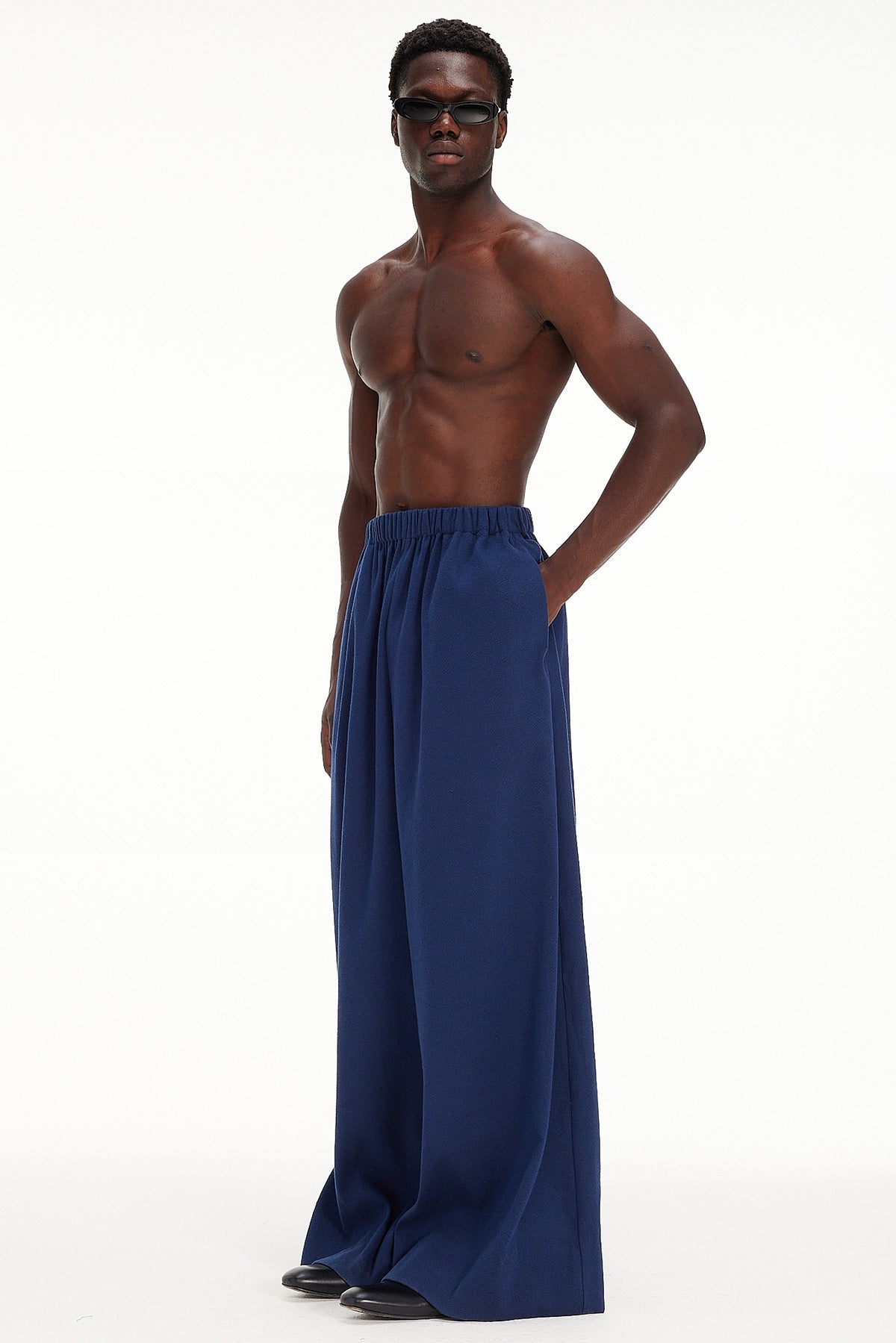 The Wide Leg Pant - Navy