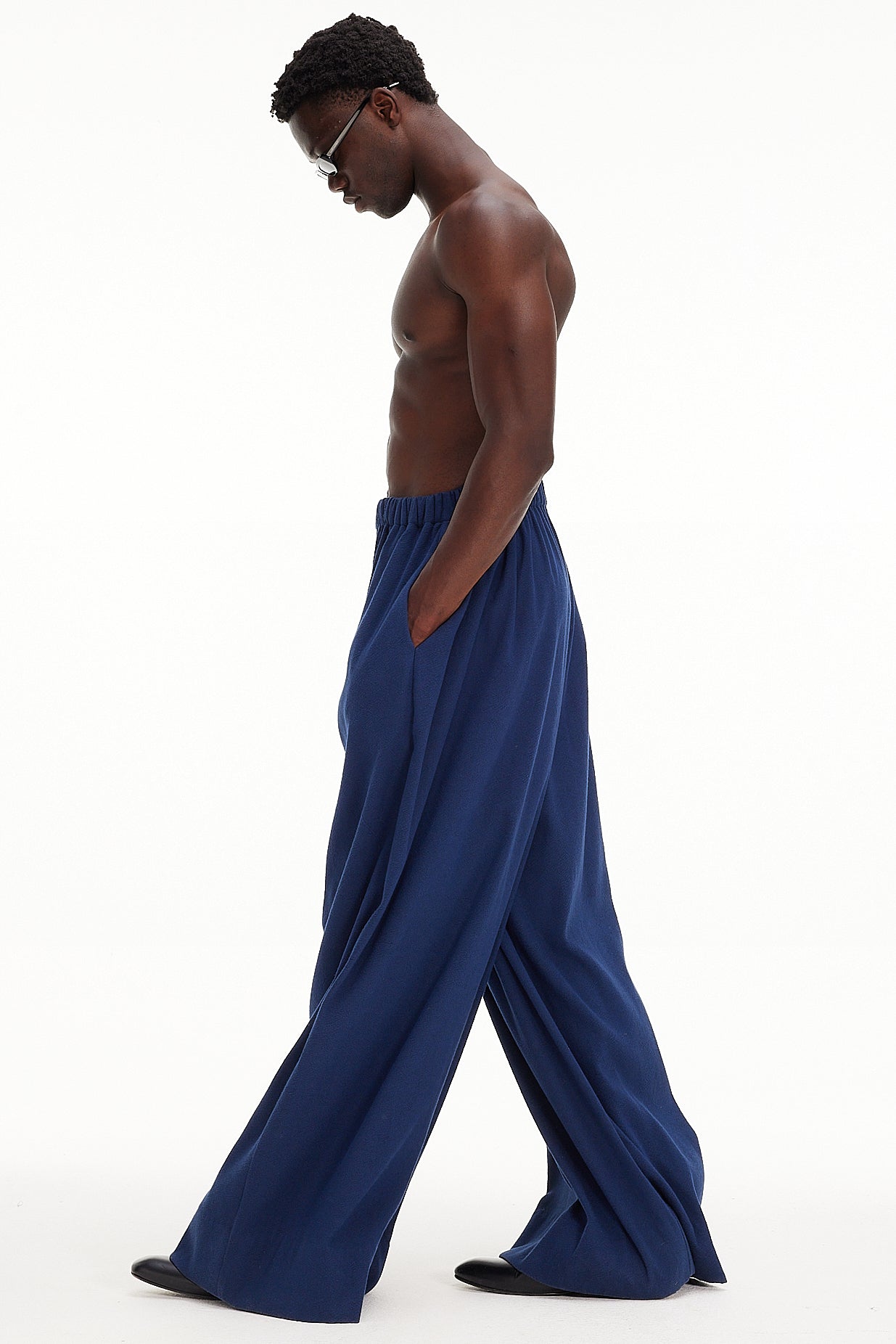 The Wide Leg Pant - Navy