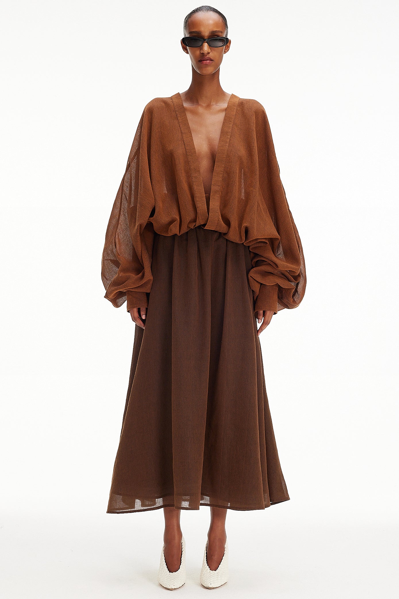 The Hooded Top - Tabac