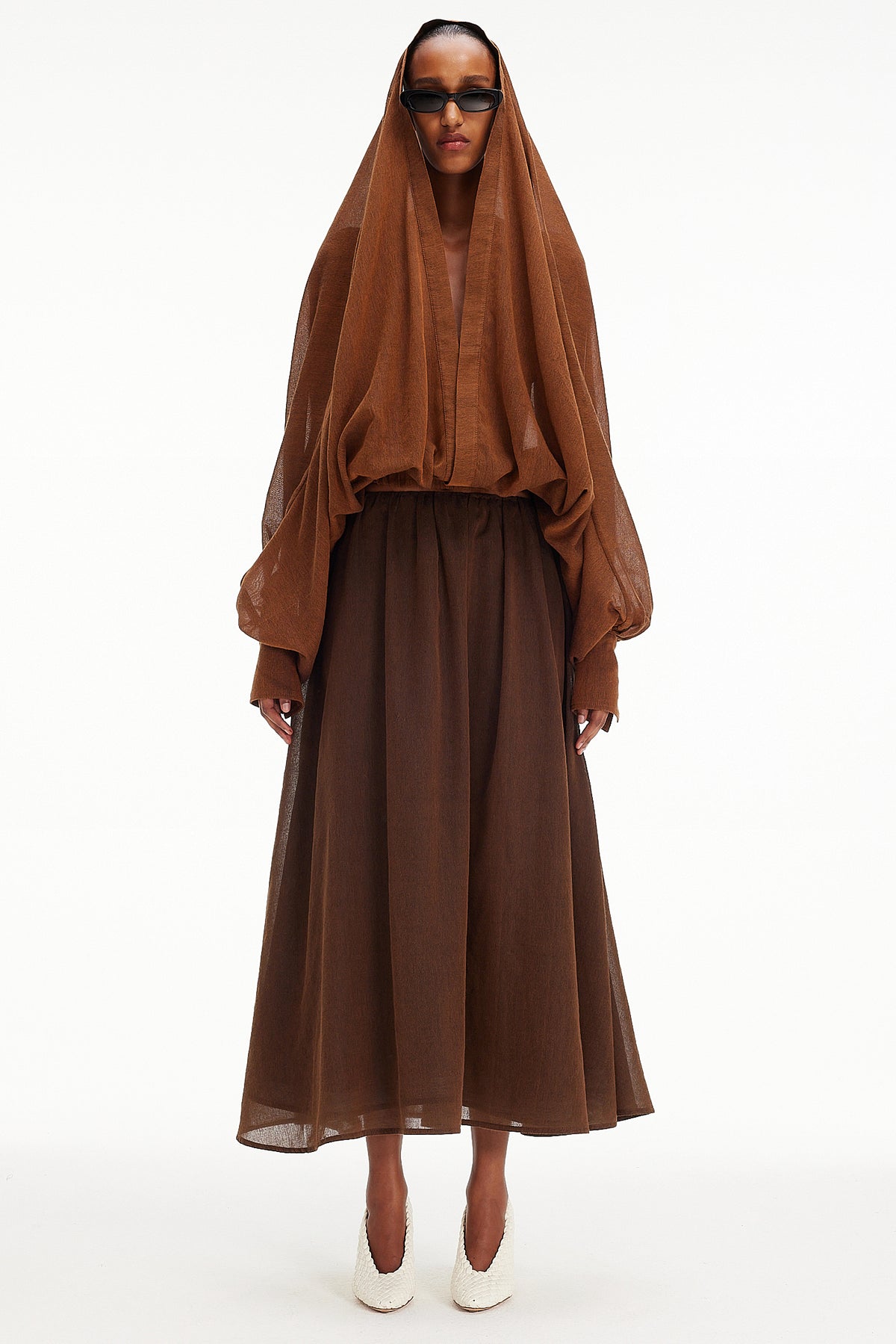The Hooded Top - Tabac