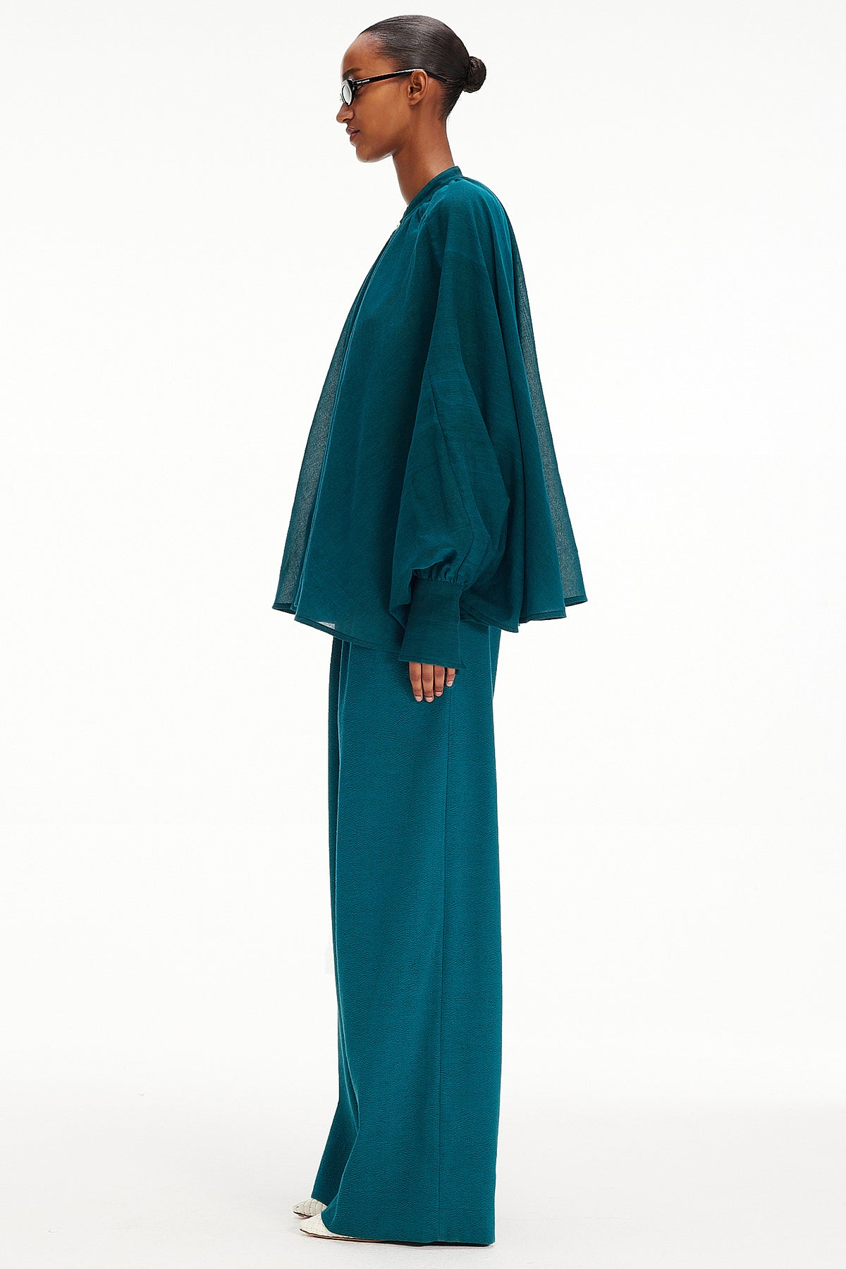 The Cape Blouse - Blue Sapphire