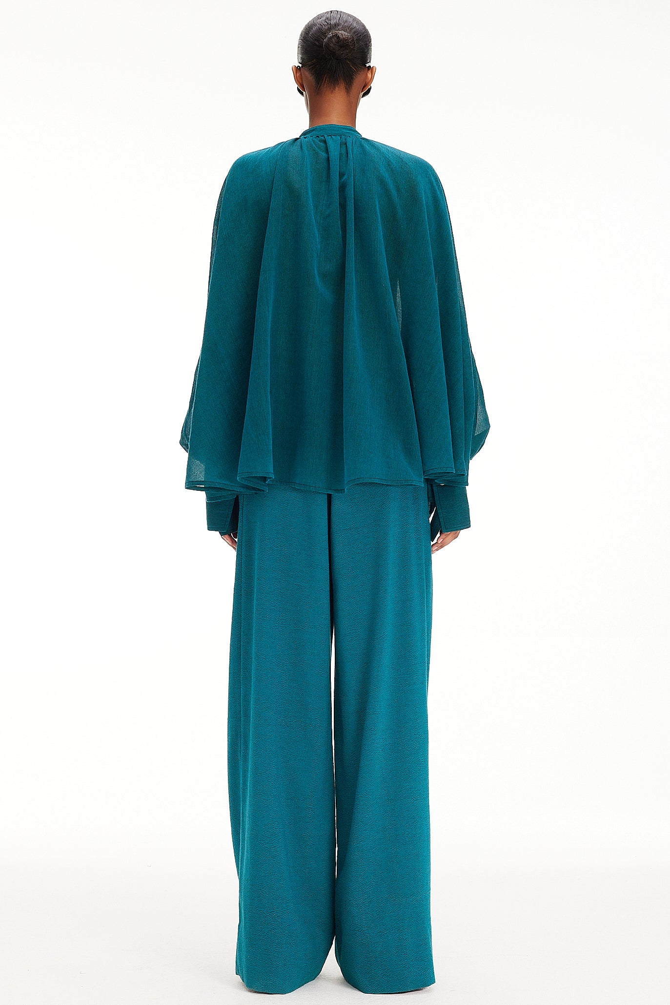 The Cape Blouse - Blue Sapphire